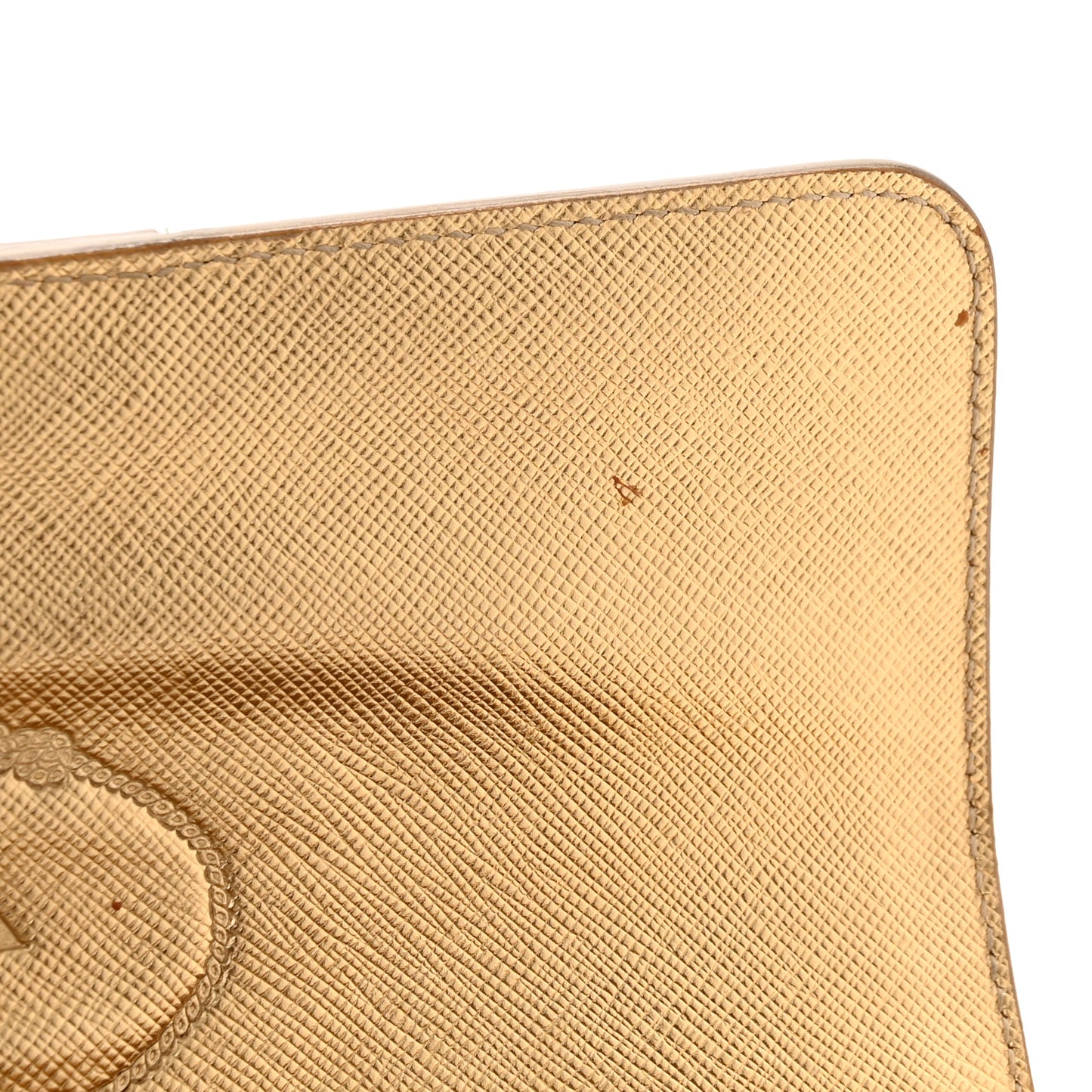 Metallic Saffiano Pushlock Flap Crossbody Bag Gold