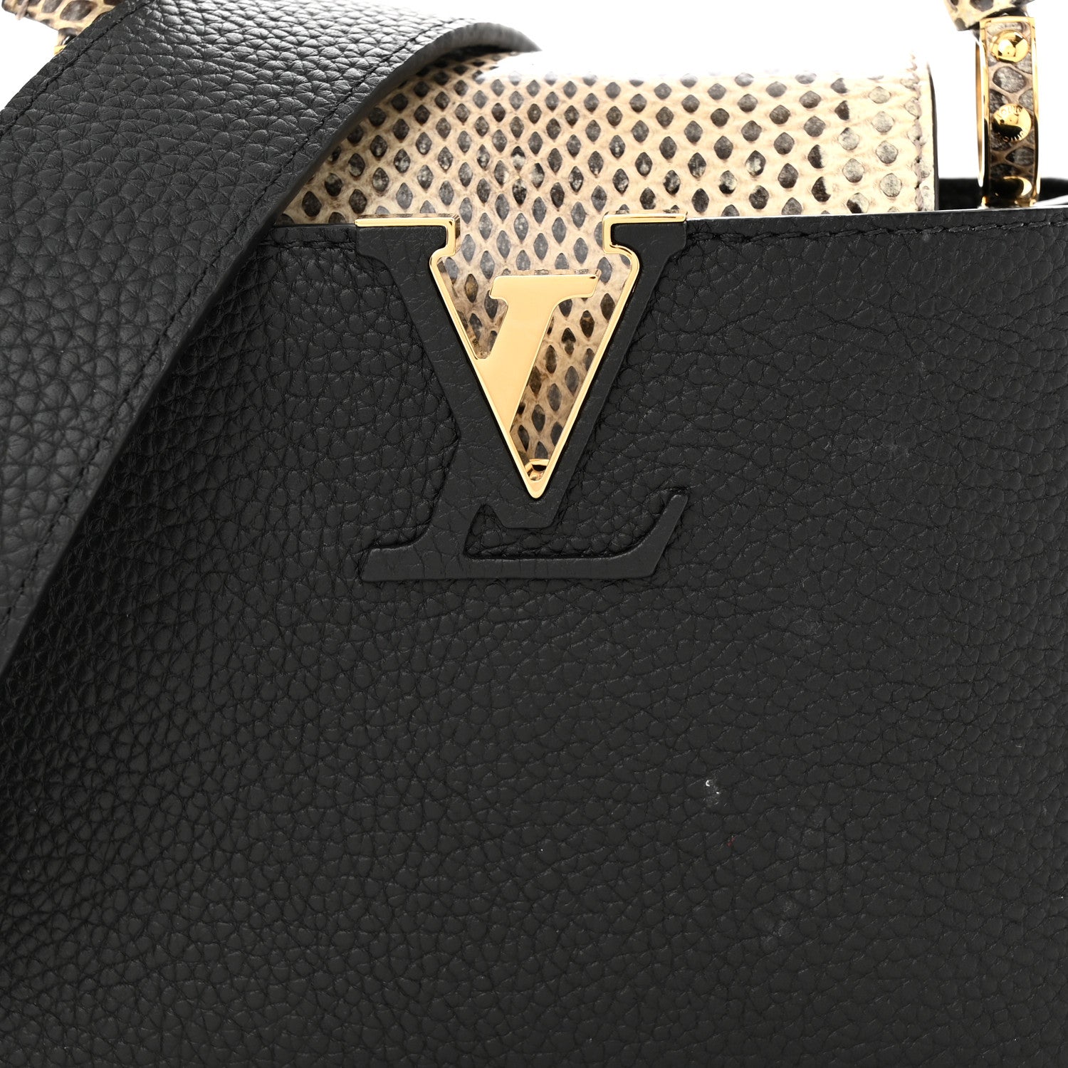 Louis Vuitton Taurillon Ayers Mini Capucines Black 7 of 12