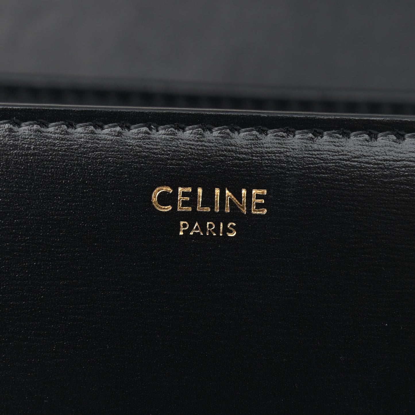 Shiny Calfskin Medium Triomphe Black