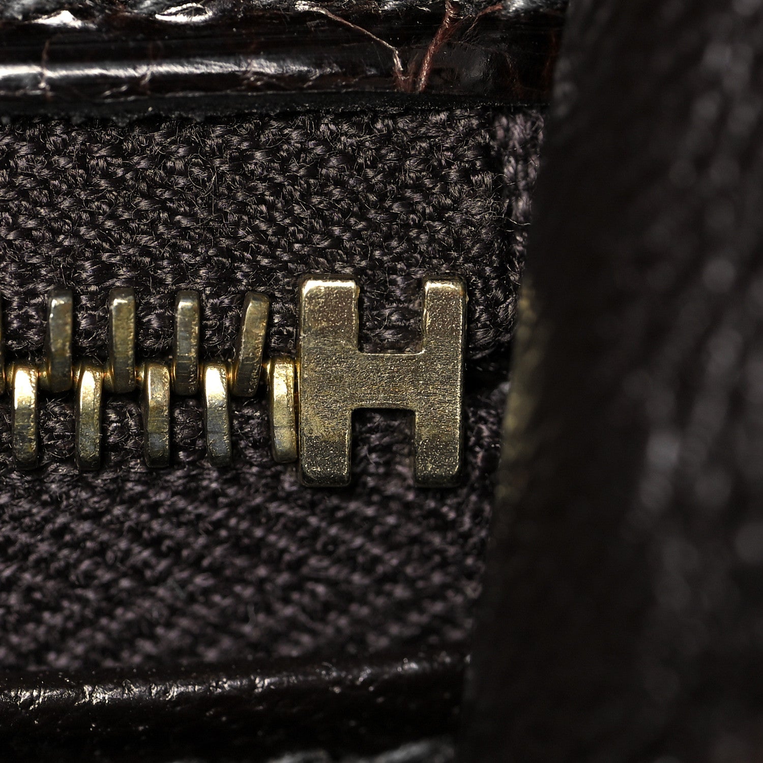 Hermes Shiny Niloticus Crocodile Kelly Sellier 28 Macassar 22 of 38