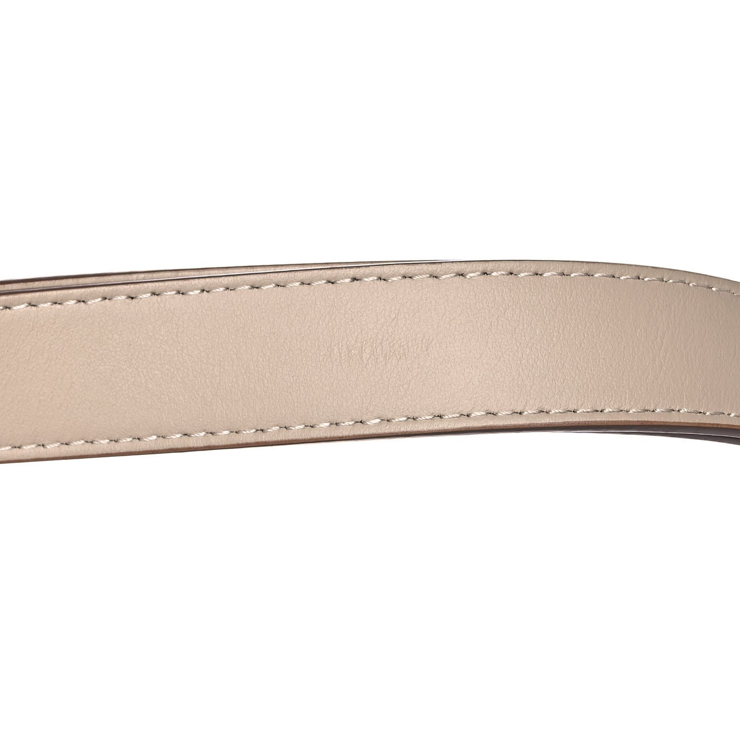 Canvas Calfskin Check Small Olympia Beige