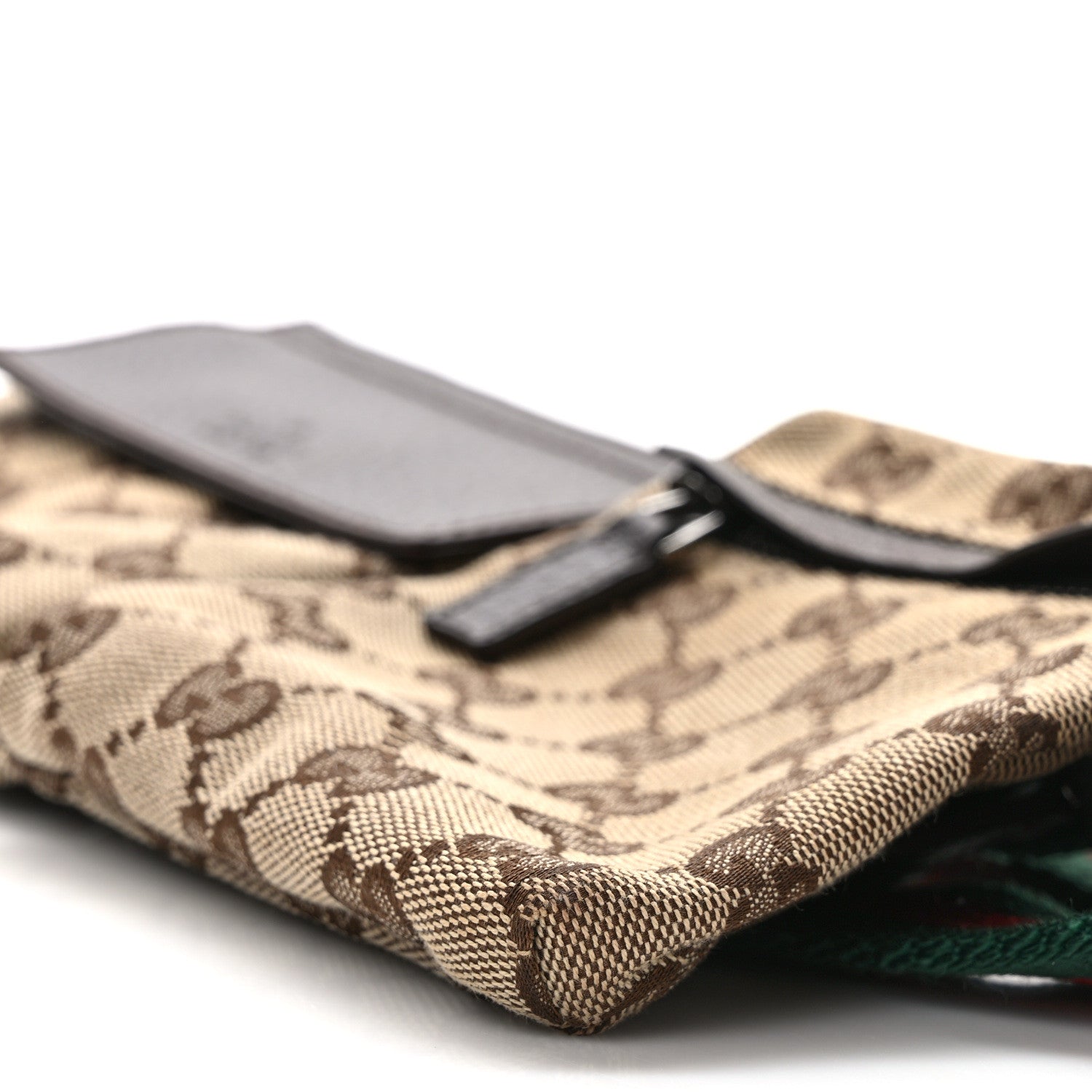 Gucci Monogram Web Belt Bag Dark Brown 10 of 14