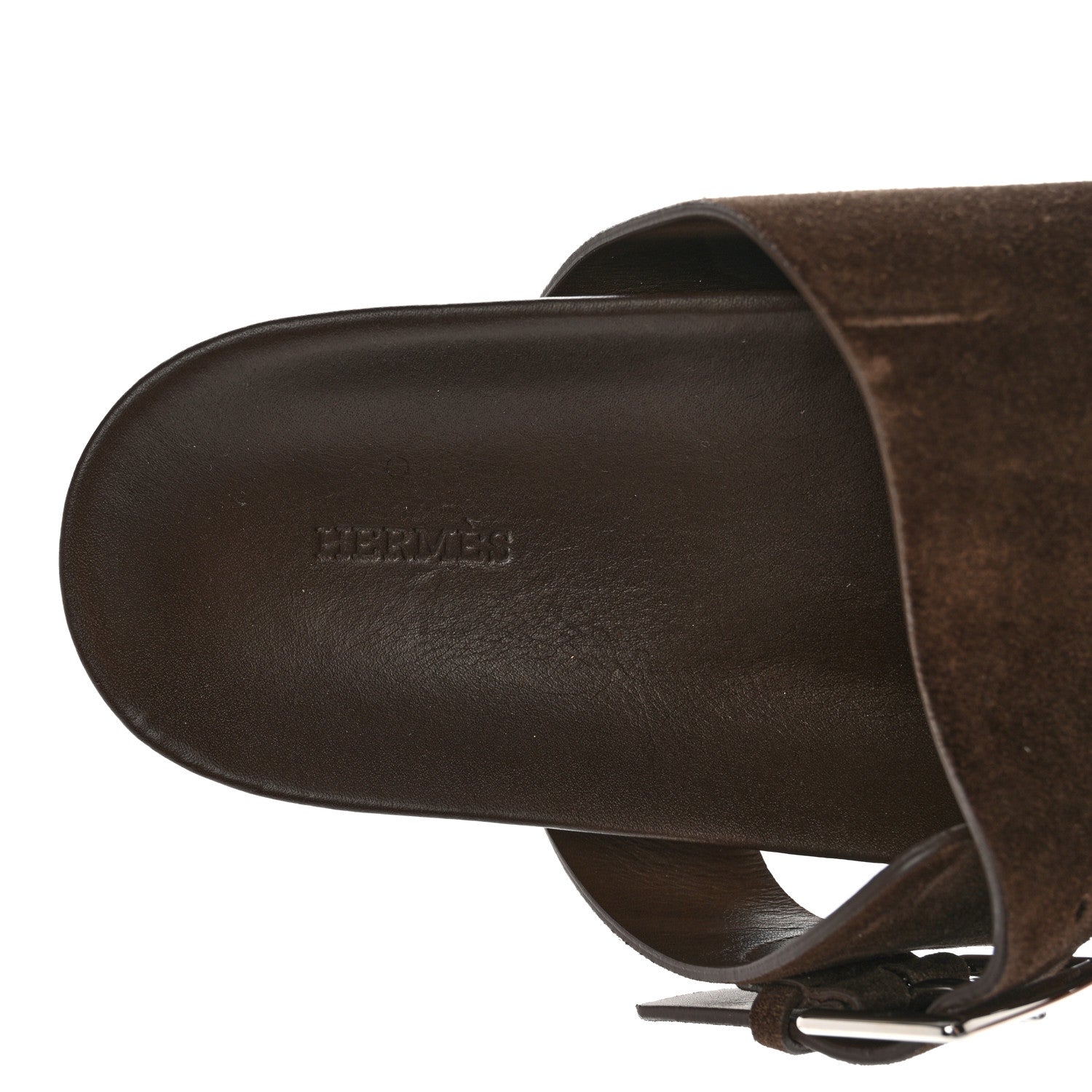 Hermes Suede Goatskin Mens Mumbai Sandals 44 7 of 11