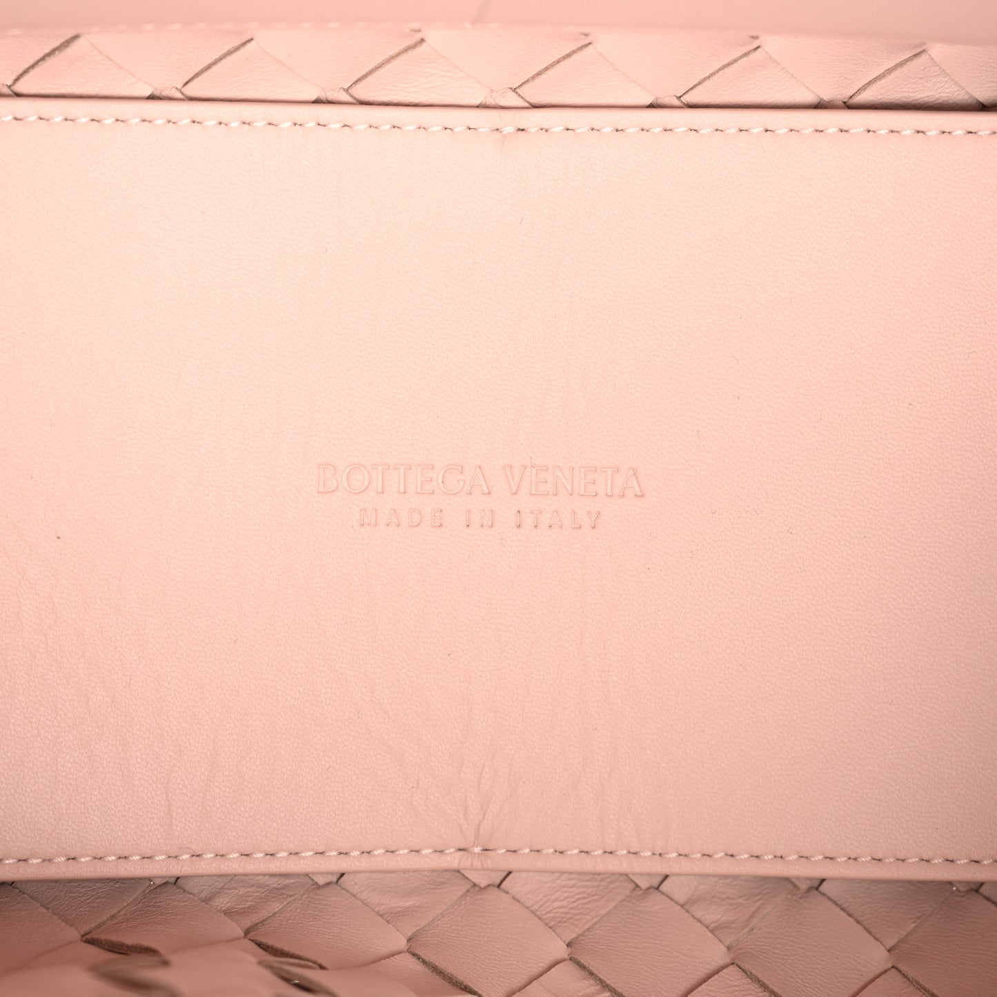 Nappa Intrecciato Medium Andiamo Shoulder Bag Lotus