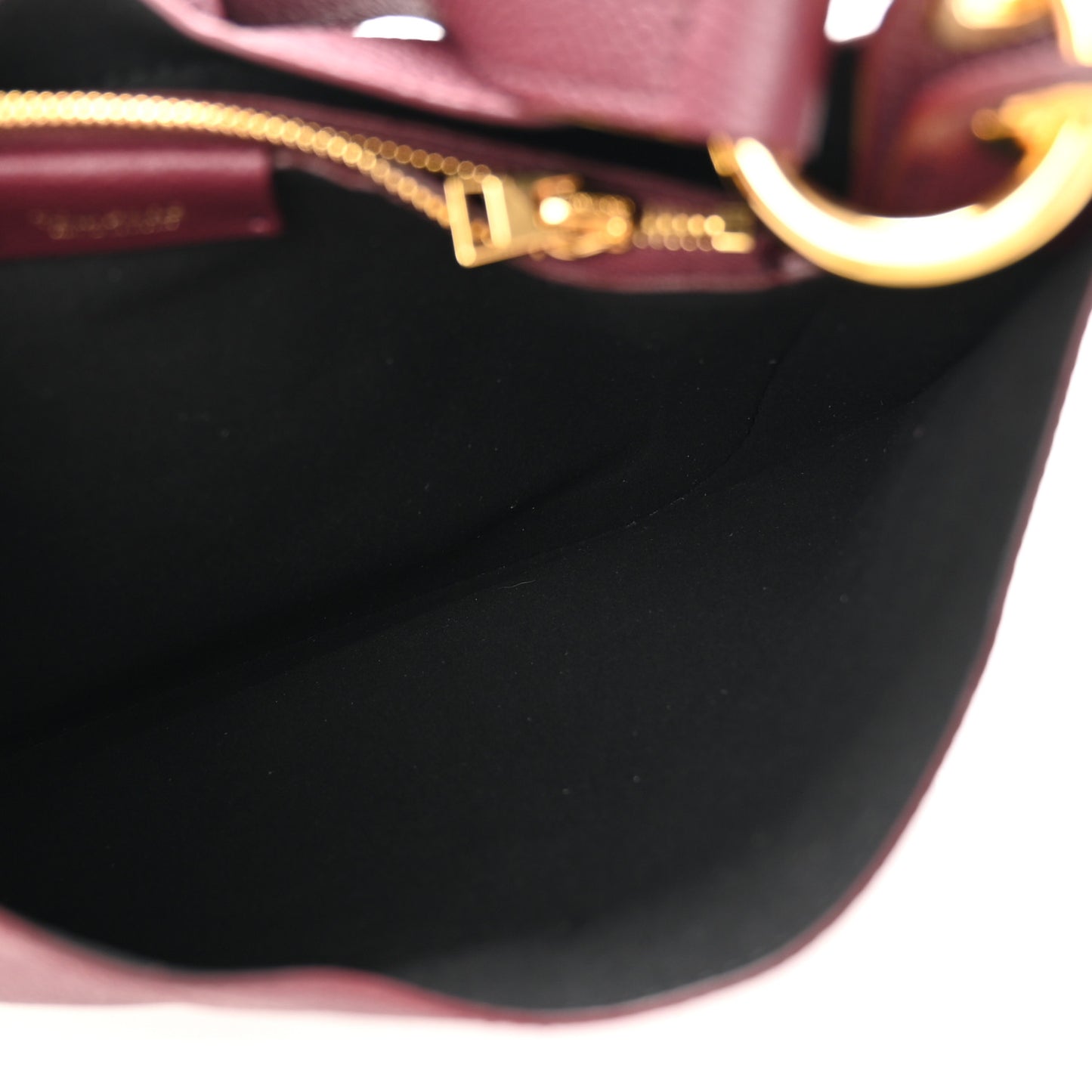 Grain Calfskin Small Tara Crossbody Red Plum