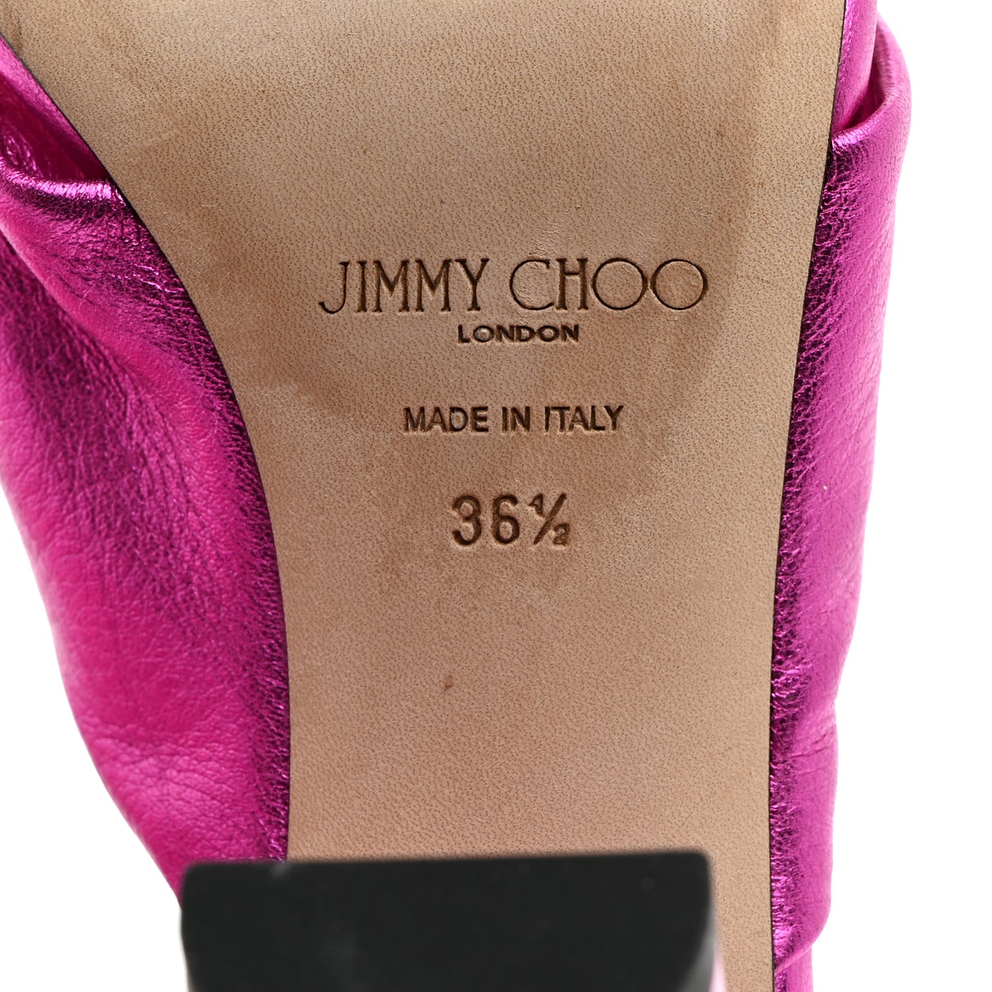 Metallic Nappa Avenue 85 Mules 36.5 Pink
