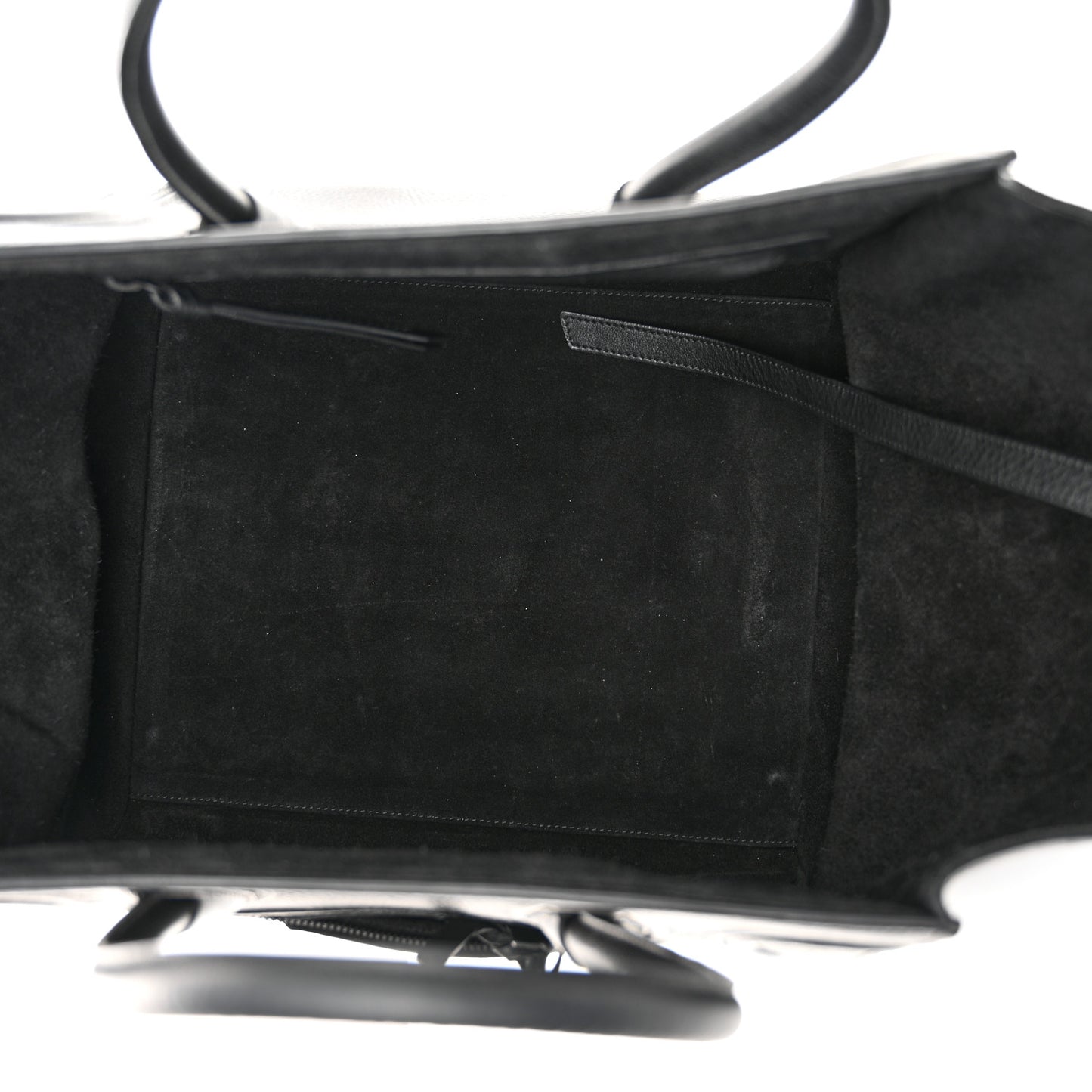 Grained Calfskin Medium Phantom Luggage Black