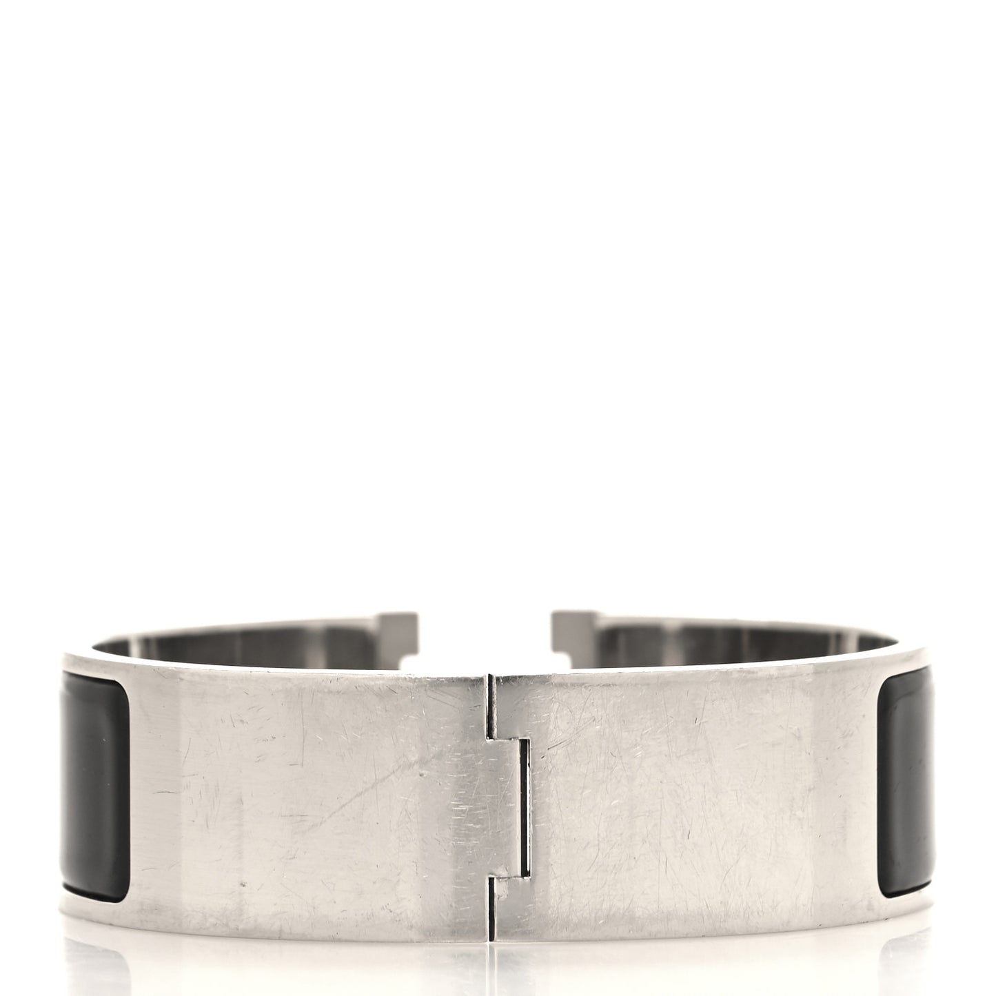Enamel Wide Clic Clac H Bracelet GM Black