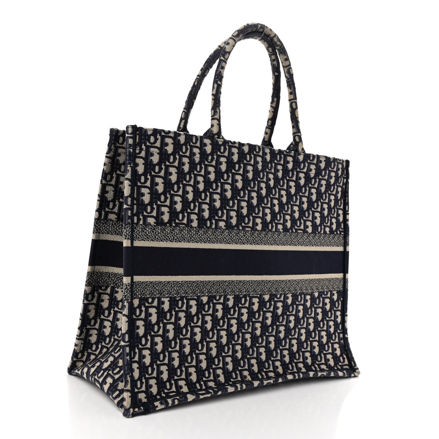 Christian Dior Oblique Large Book Tote Blue Multicolor 3 of 11