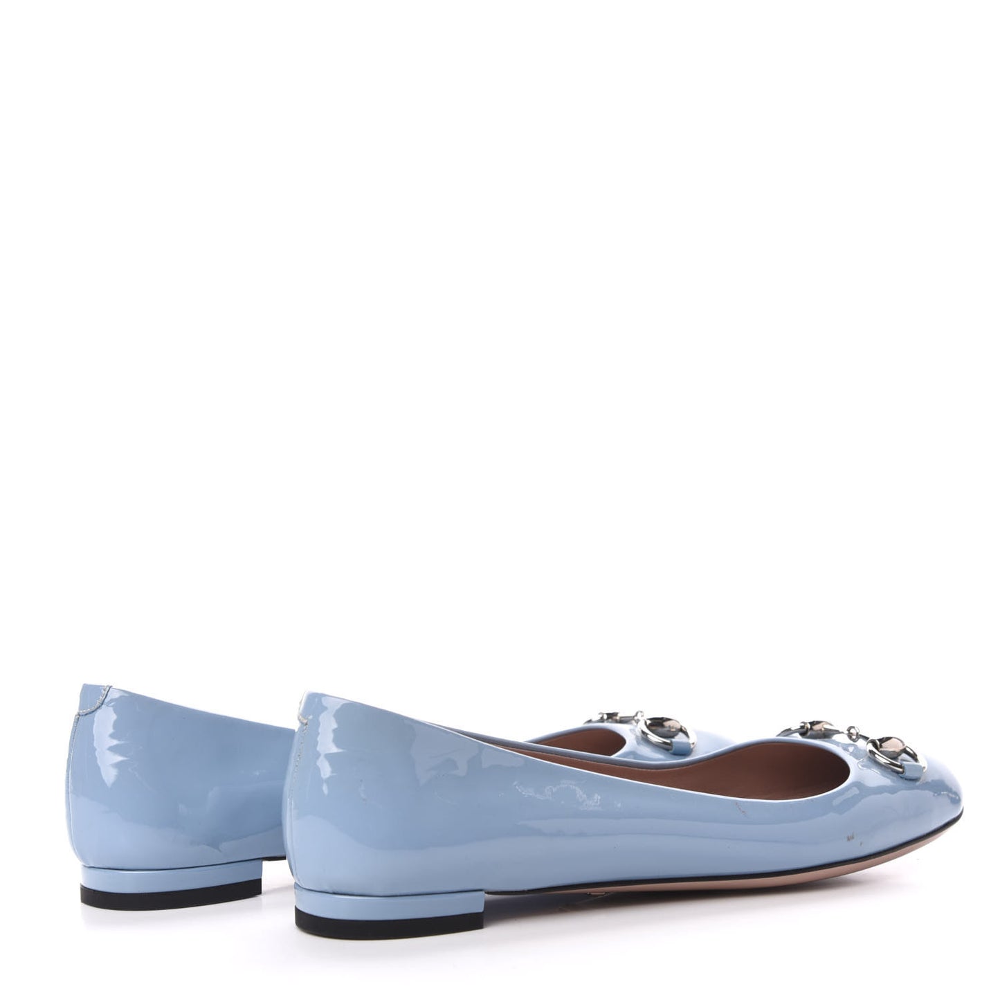 Patent Horsebit Jolene Ballerina Flats 36.5 Blue