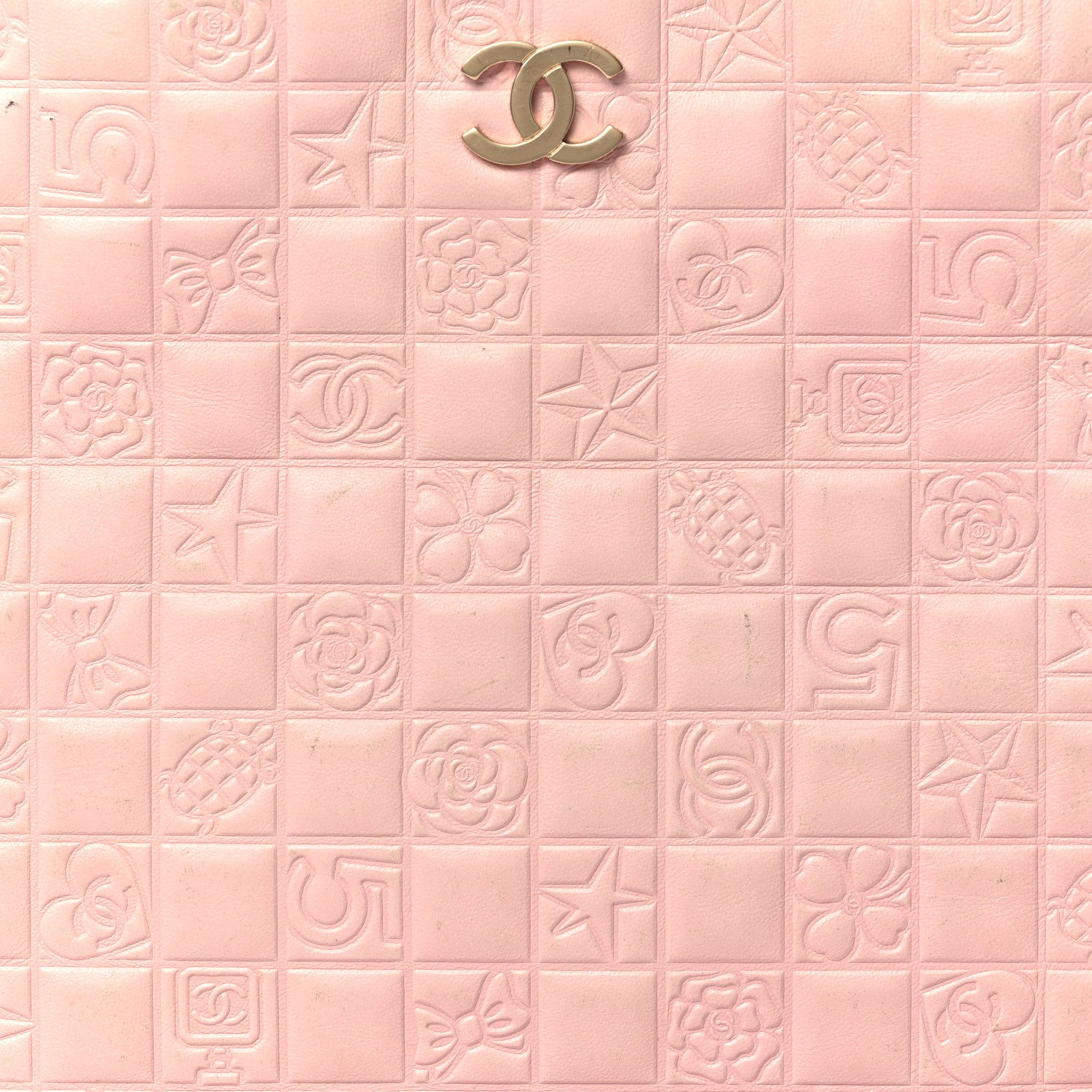 Chanel Lambskin Precious Symbols Shopping Tote Pink 8 of 16