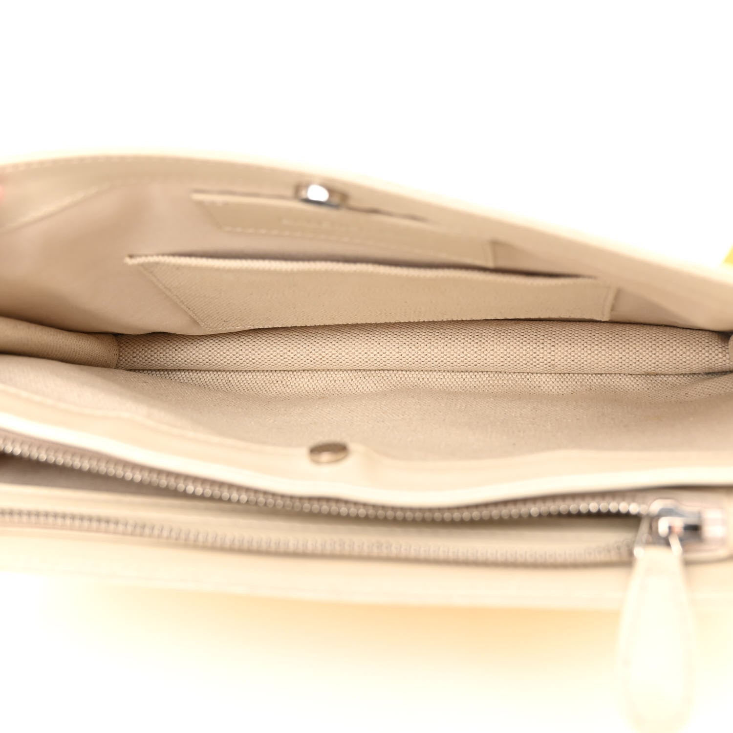 Balenciaga Cotton Canvas Striped Pochette Crossbody Bag Yellow 5 of 17