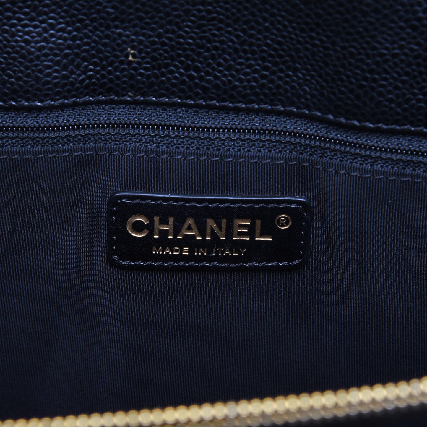 Caviar Quilted Grand Shopping Tote GST Black
