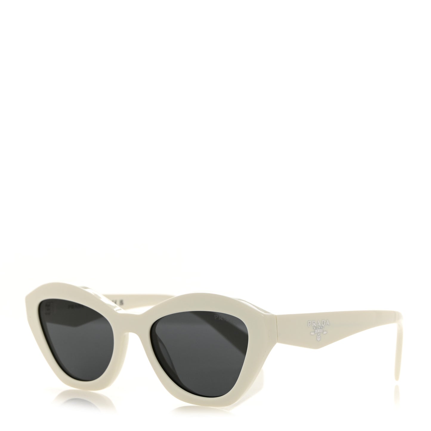 Acetate Logo Butterfly Sunglasses SPR A02 White