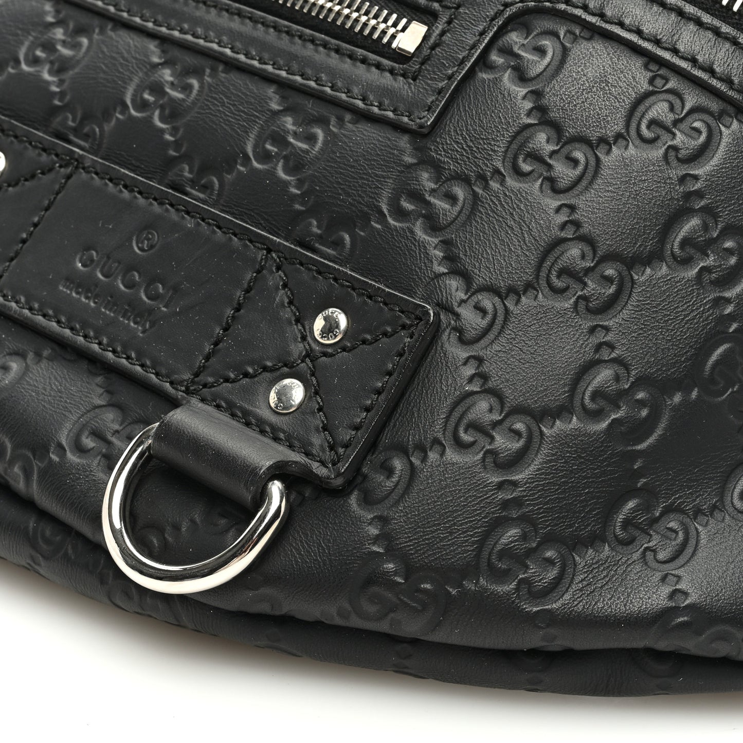 Guccissima Web Belt Bag Black
