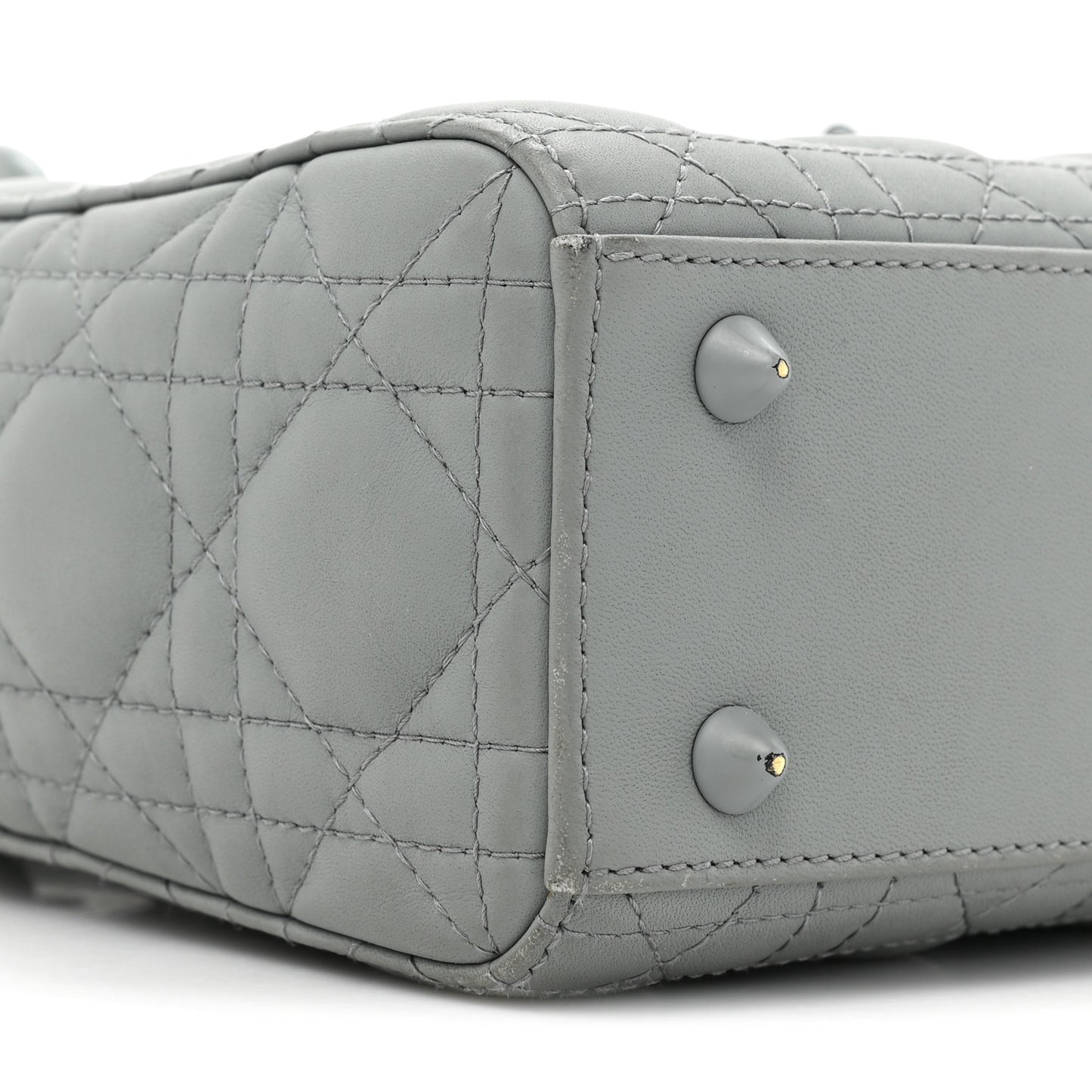 Ultra Matte Calfskin Cannage Small My ABCDior Lady Dior Gray