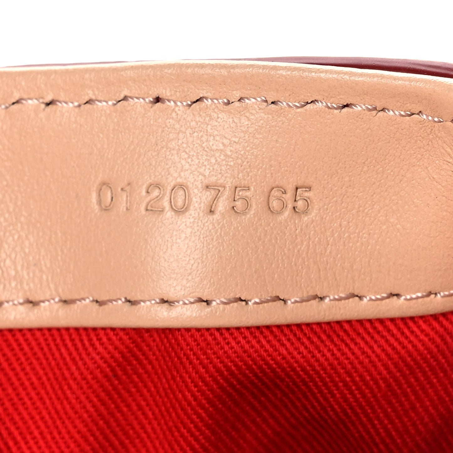 Shiny Calfskin Goatskin Mini C Double Carry Red Pink