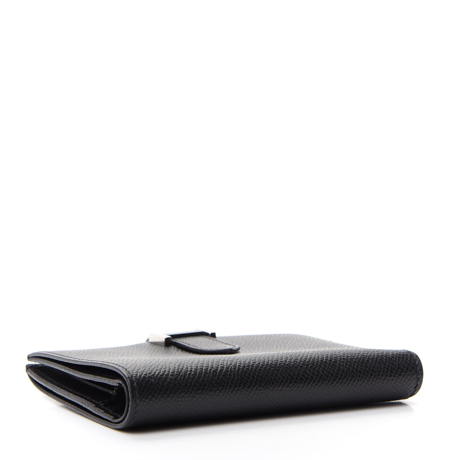 Hermes Epsom Bearn Compact Wallet Black 4 of 7