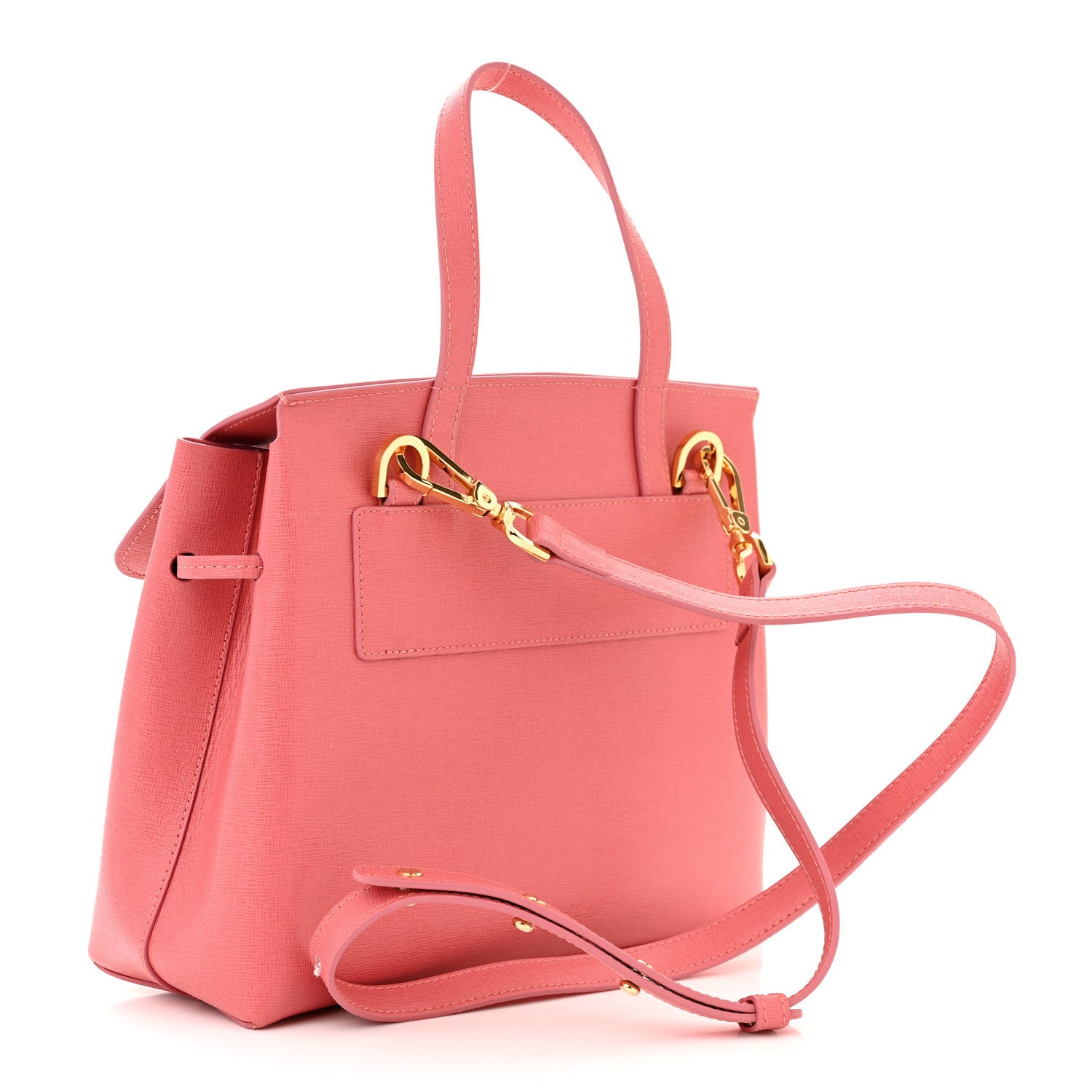 Mansur Gavriel Saffiano Mini Lady Bag Blush 3 of 11