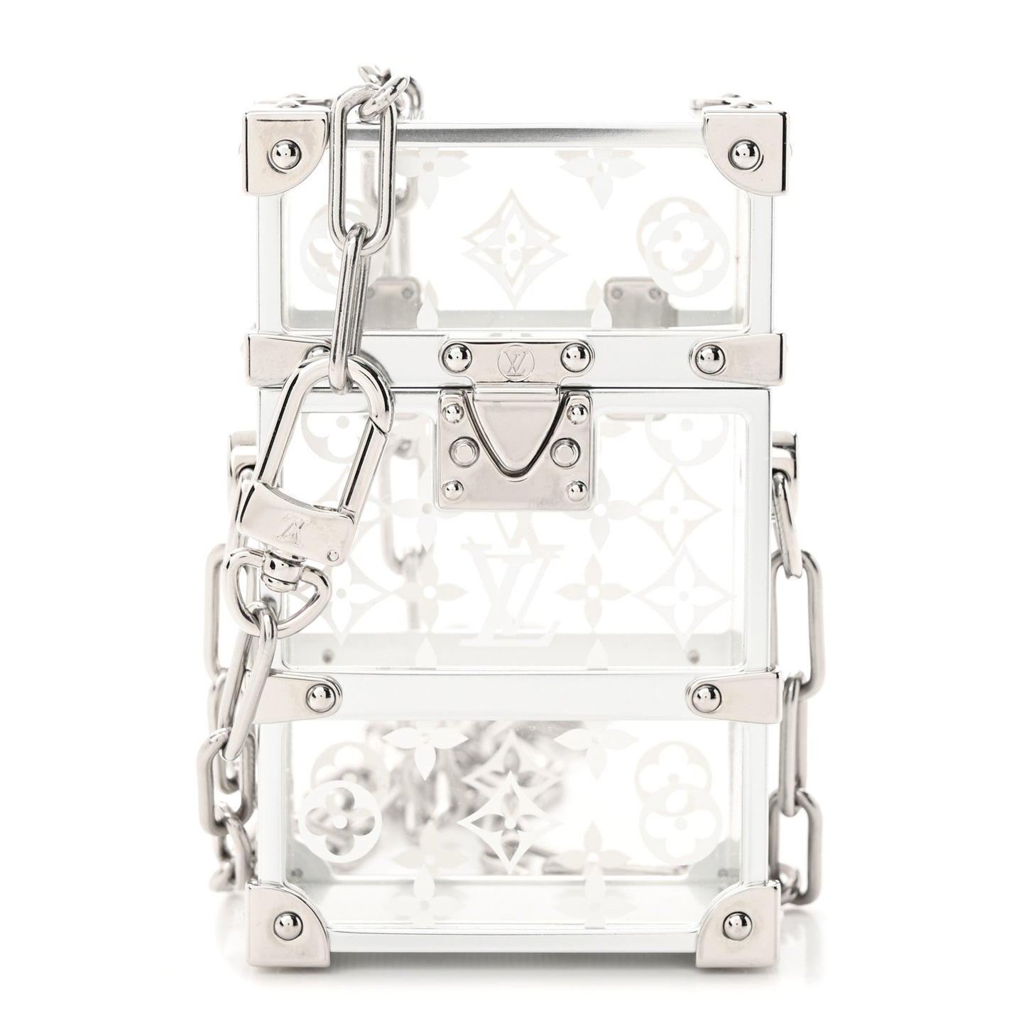 Monogram Transparent Plexiglass Trunk Box Pouch