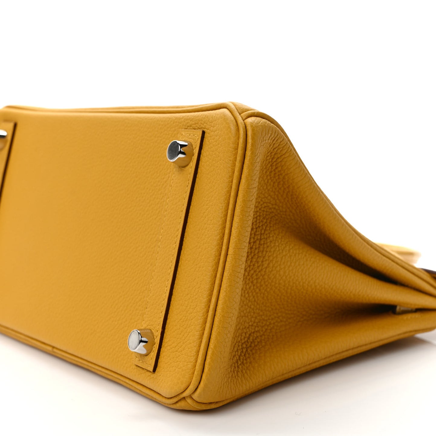 Togo Shiny Niloticus Crocodile Birkin Touch 25 Jaune Ambre