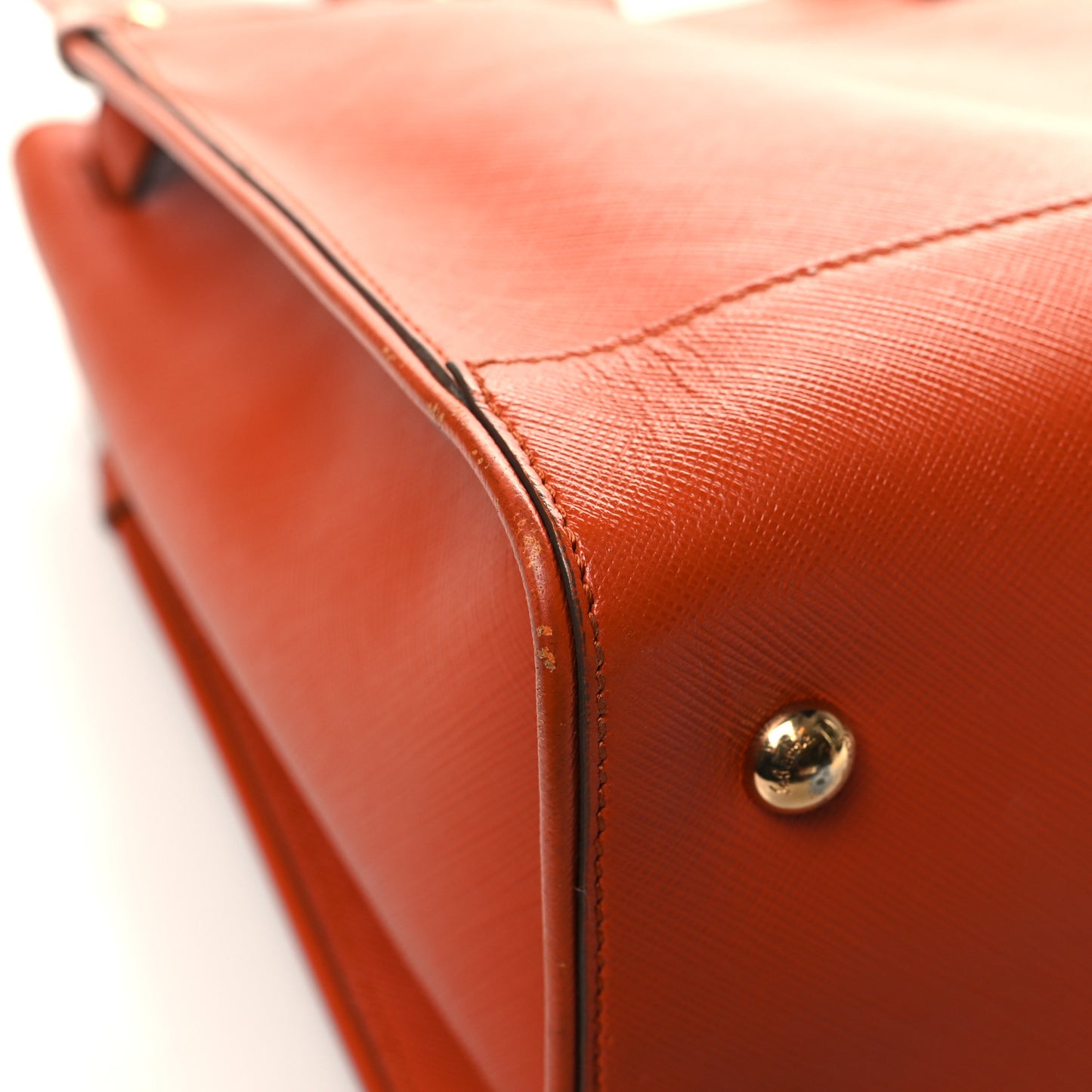 Printed Calfskin Briana Tote Terracotta