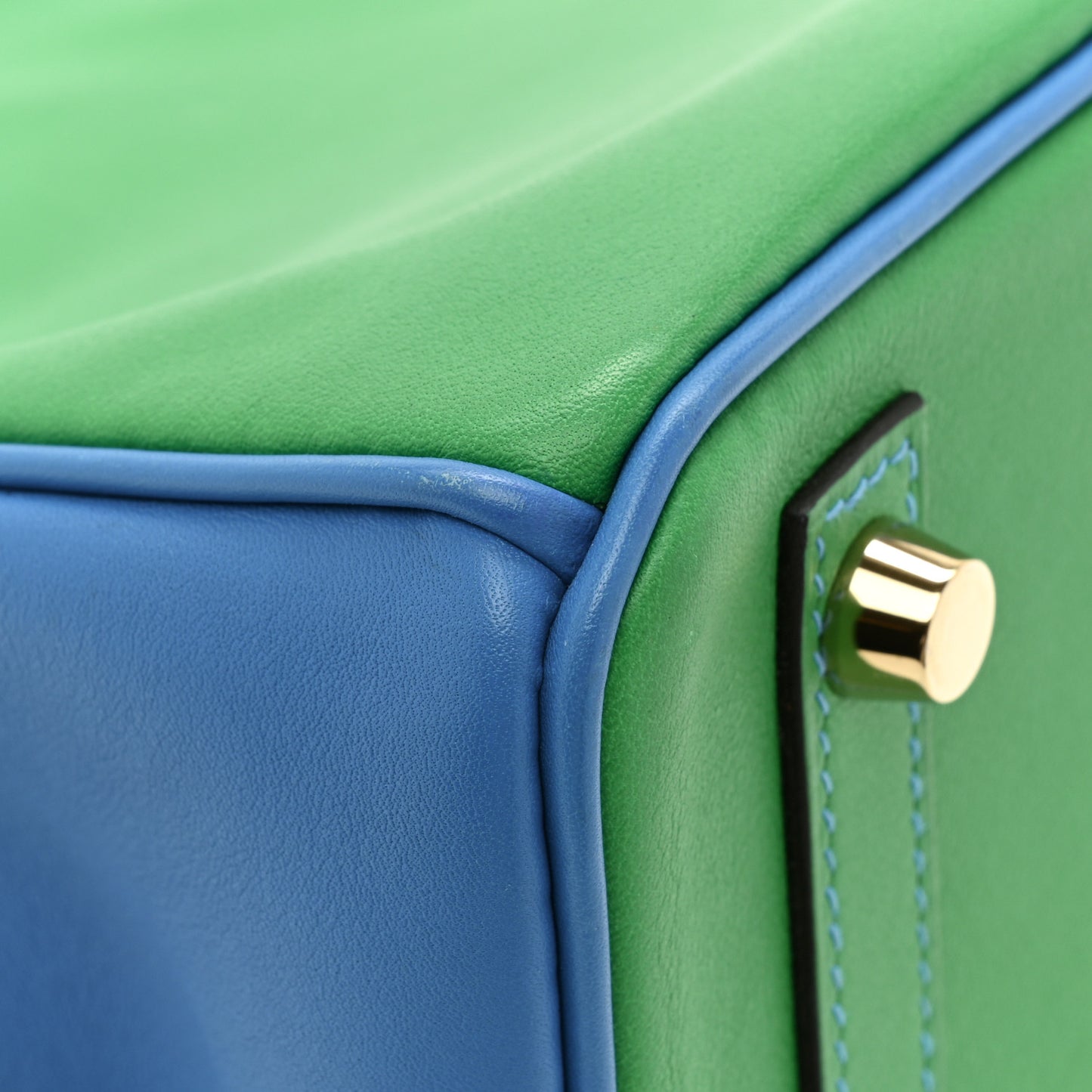 Swift Horseshoe Birkin 25 Vert Vertigo Bleu Hydra