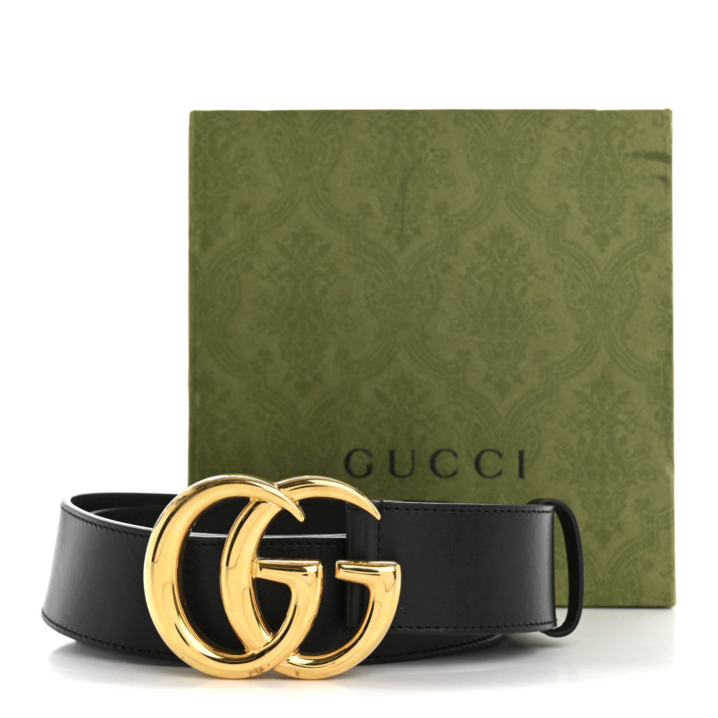 Textured Calfskin Double G 40mm Belt 100 40 Black