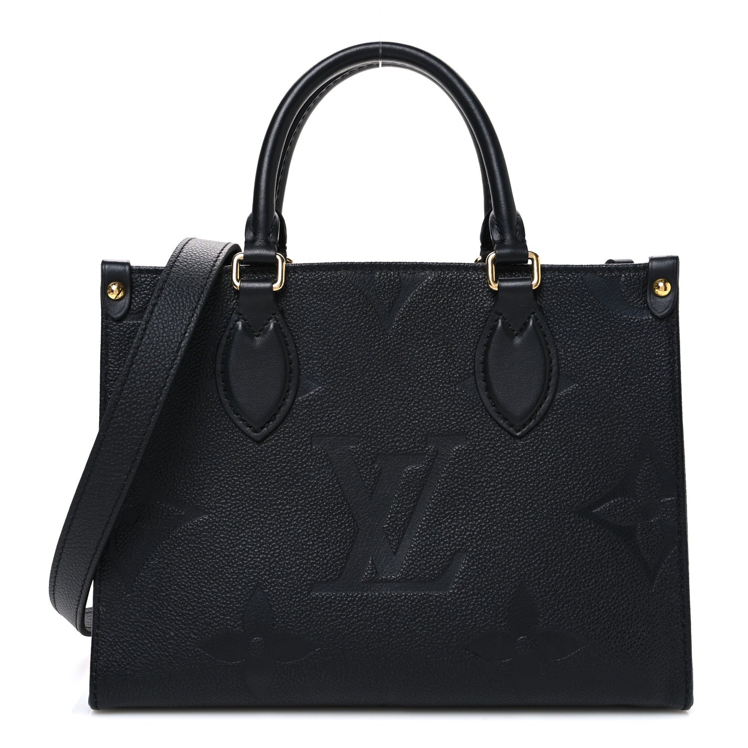 Louis Vuitton ブラック ハンドバッグ Louis Vuitton Empreinte Monogram Giant Onthego PM Black 1797195