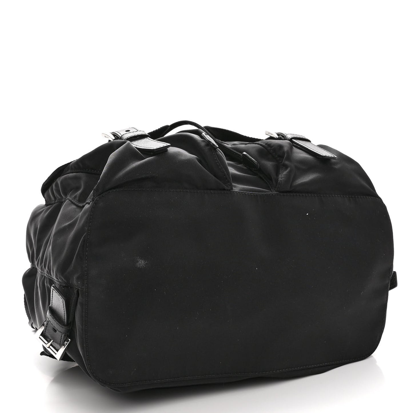 Tessuto Nylon Saffiano Medium Backpack Black