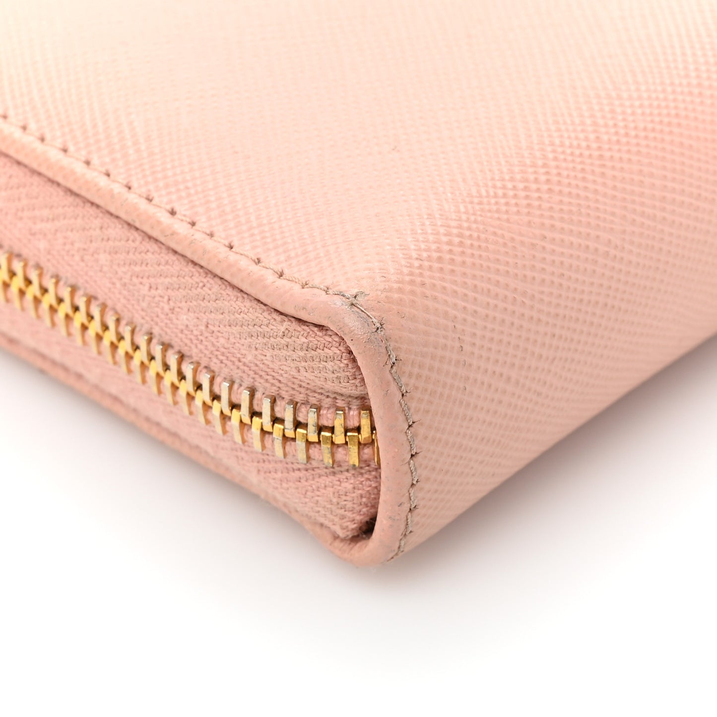 Saffiano Metal Zip Around Wallet Orchidea