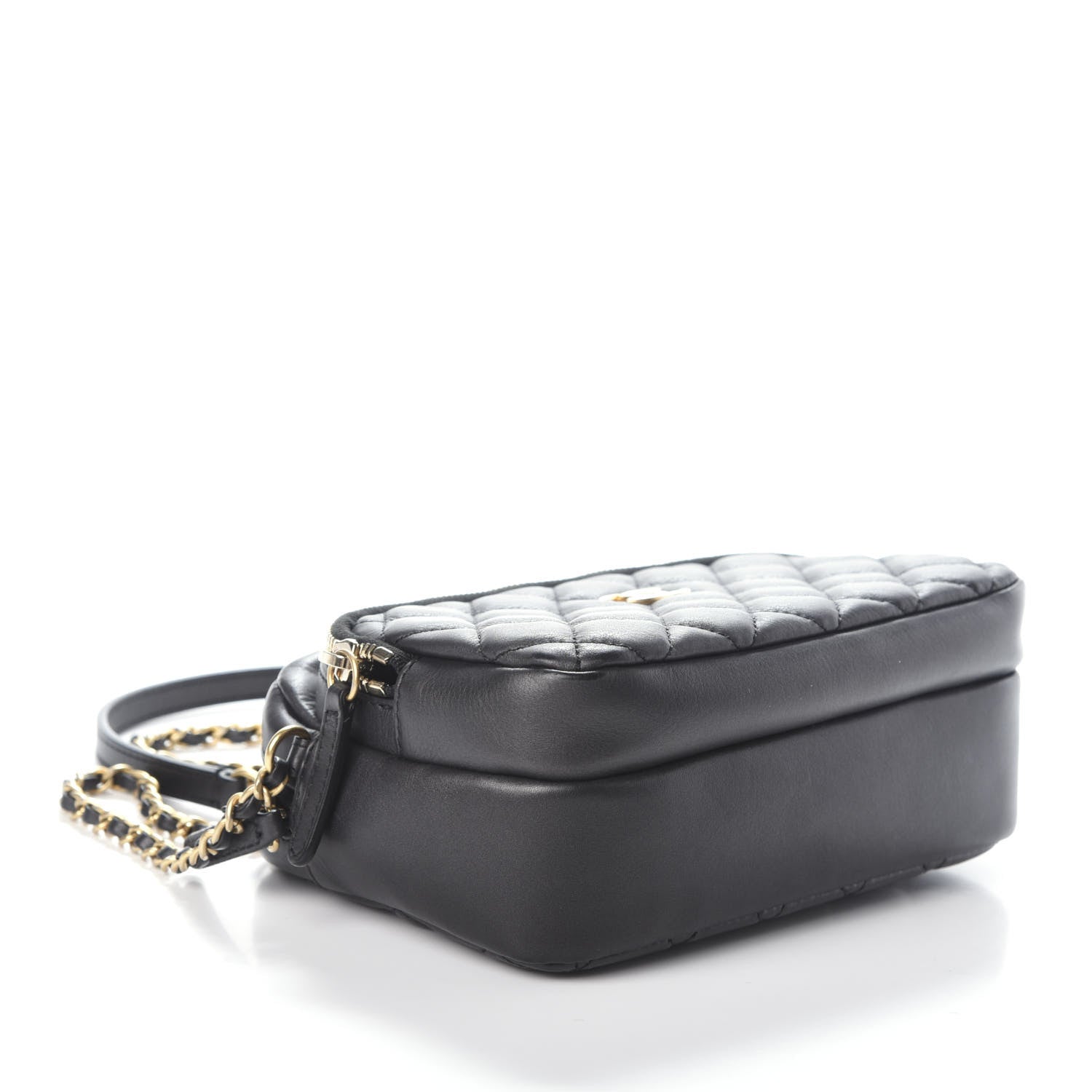 Chanel Calfskin Quilted Small Camera Case Black 4 of 10