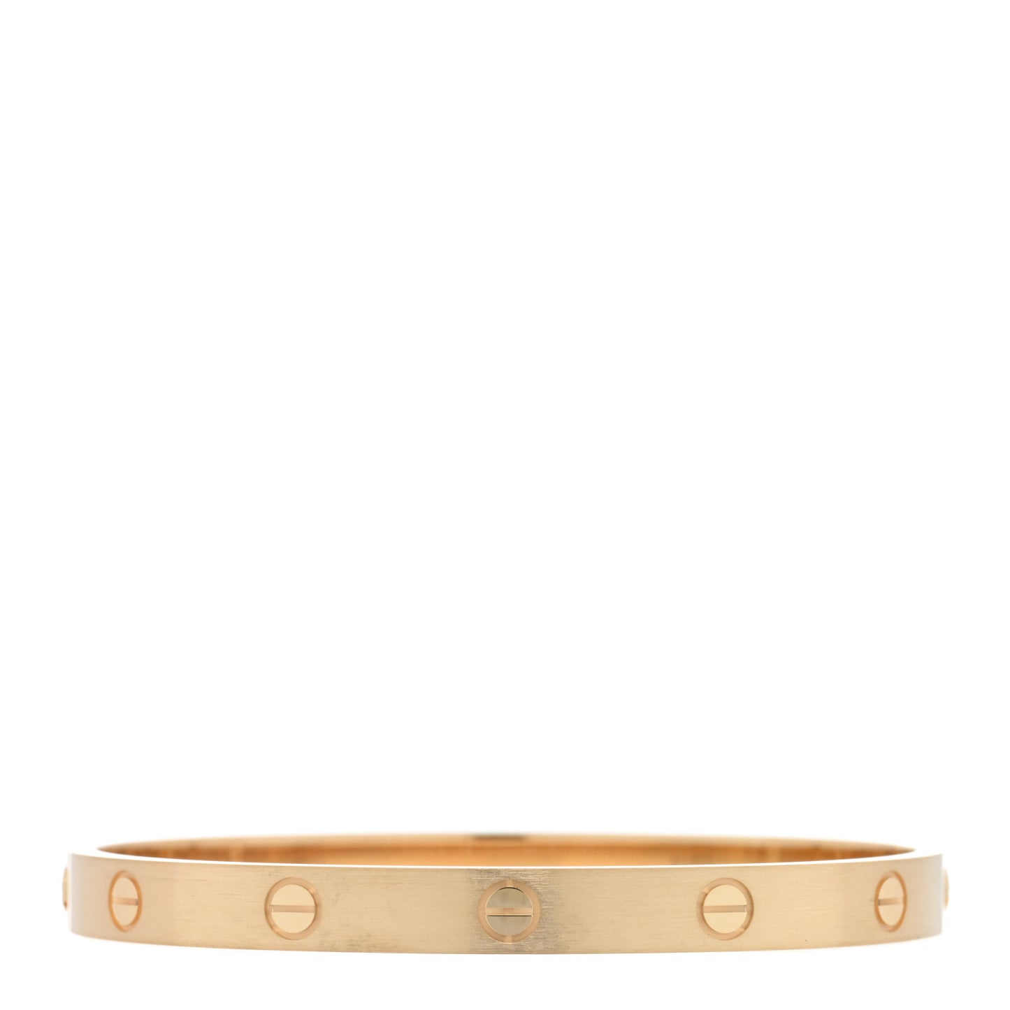 18K Yellow Gold Brushed Finish LOVE Bracelet 18