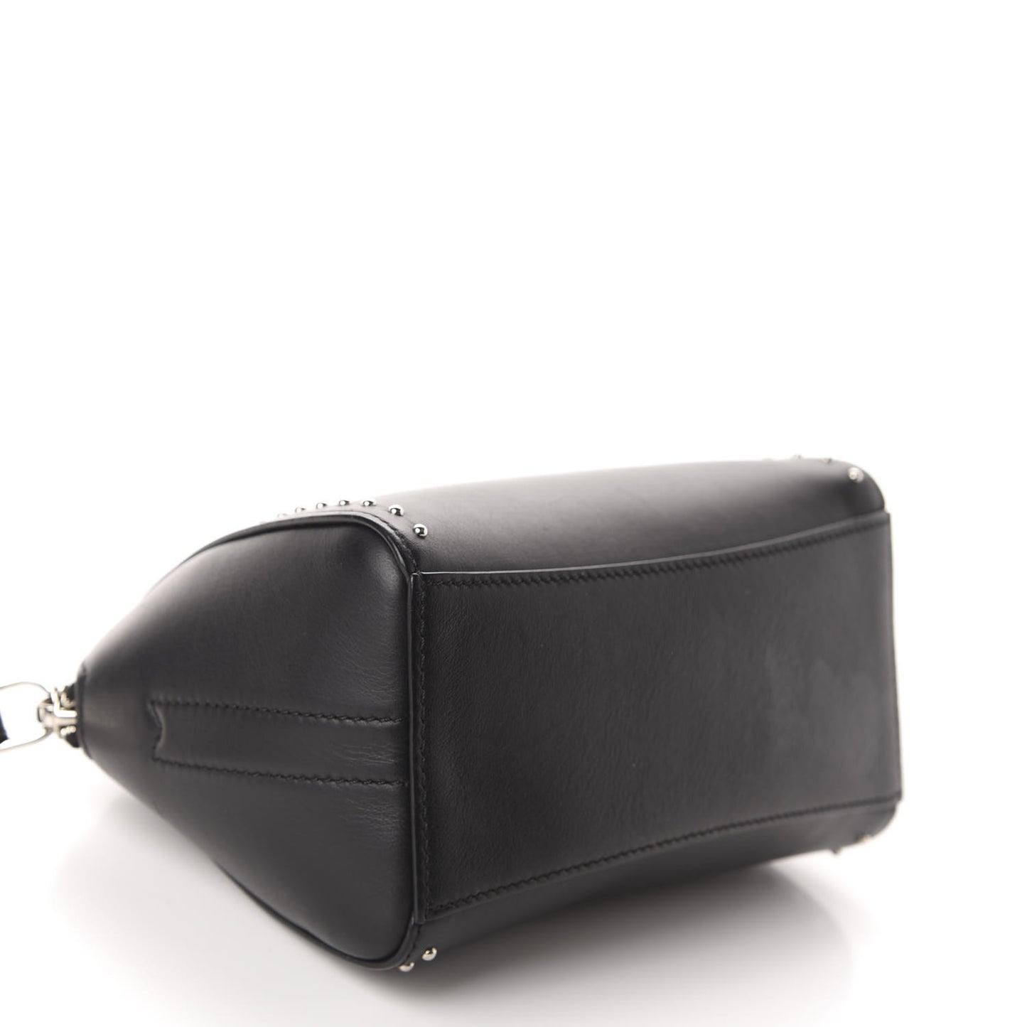Calfskin Small Studded Antigona Beauty Wristlet Black