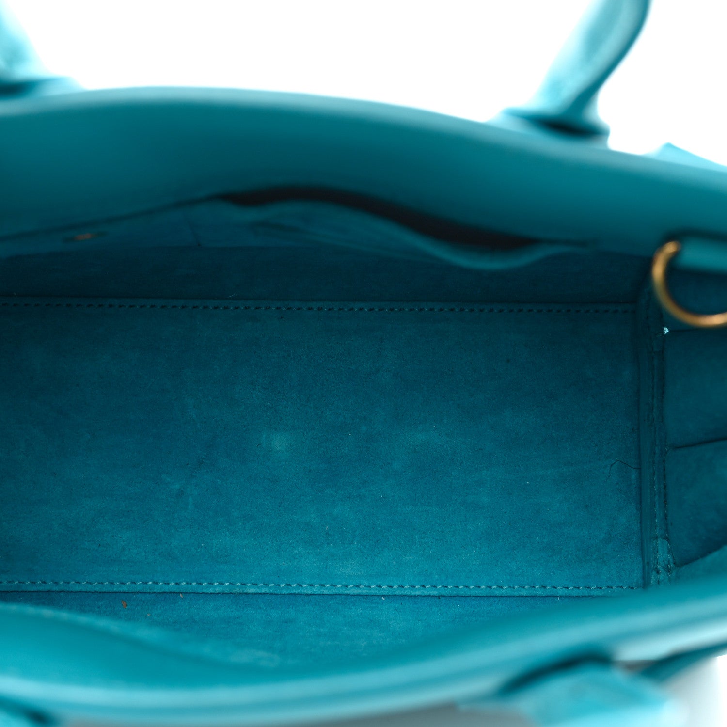 Saint Laurent Calfskin Nano Sac De Jour Turquoise 6 of 10