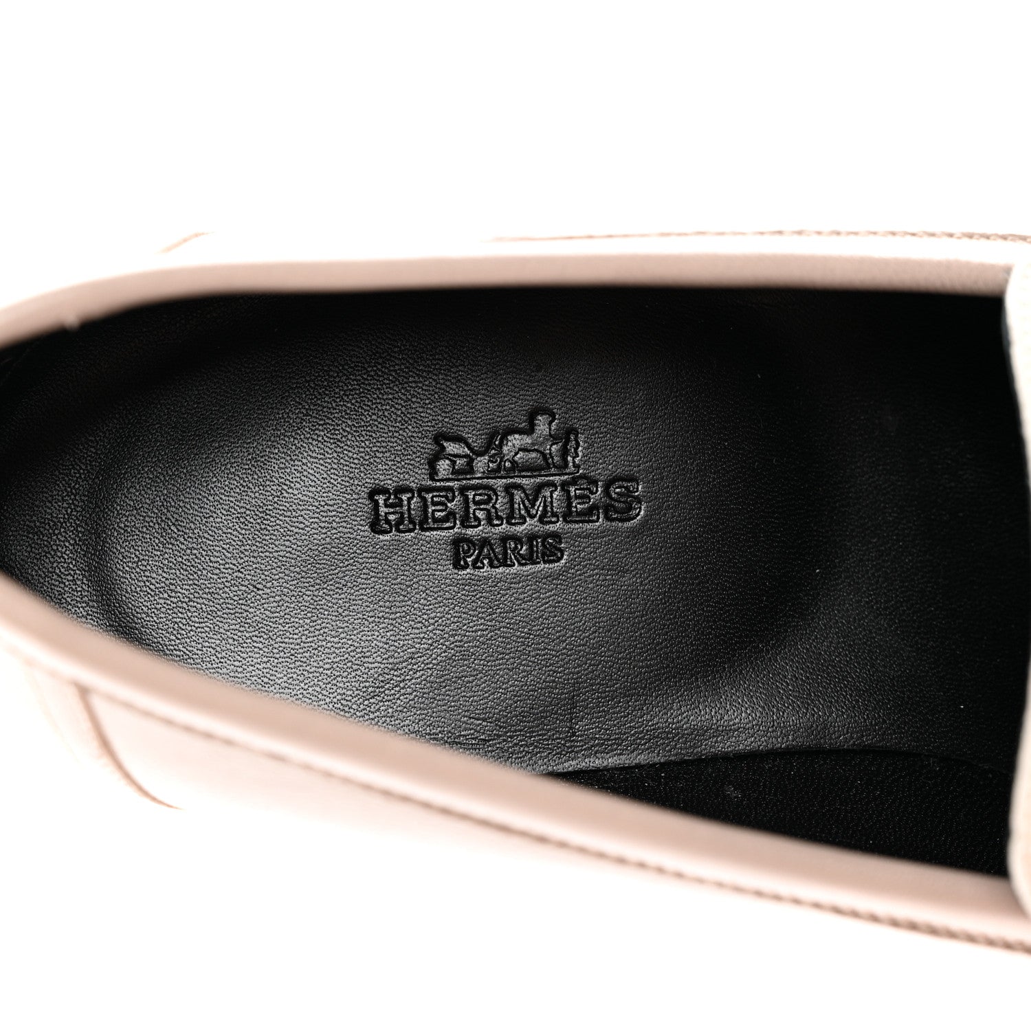 Hermes Goatskin Womens Royal Loafers 38 Multicolore Beige Mastic 7 of 11