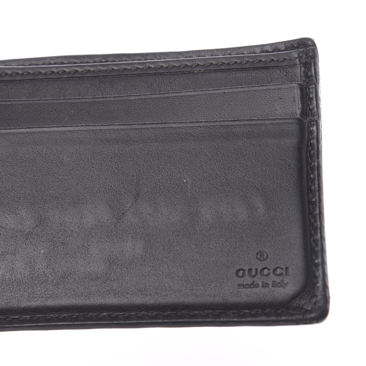 GG Supreme Monogram Kingsnake Bi-Fold Wallet Black