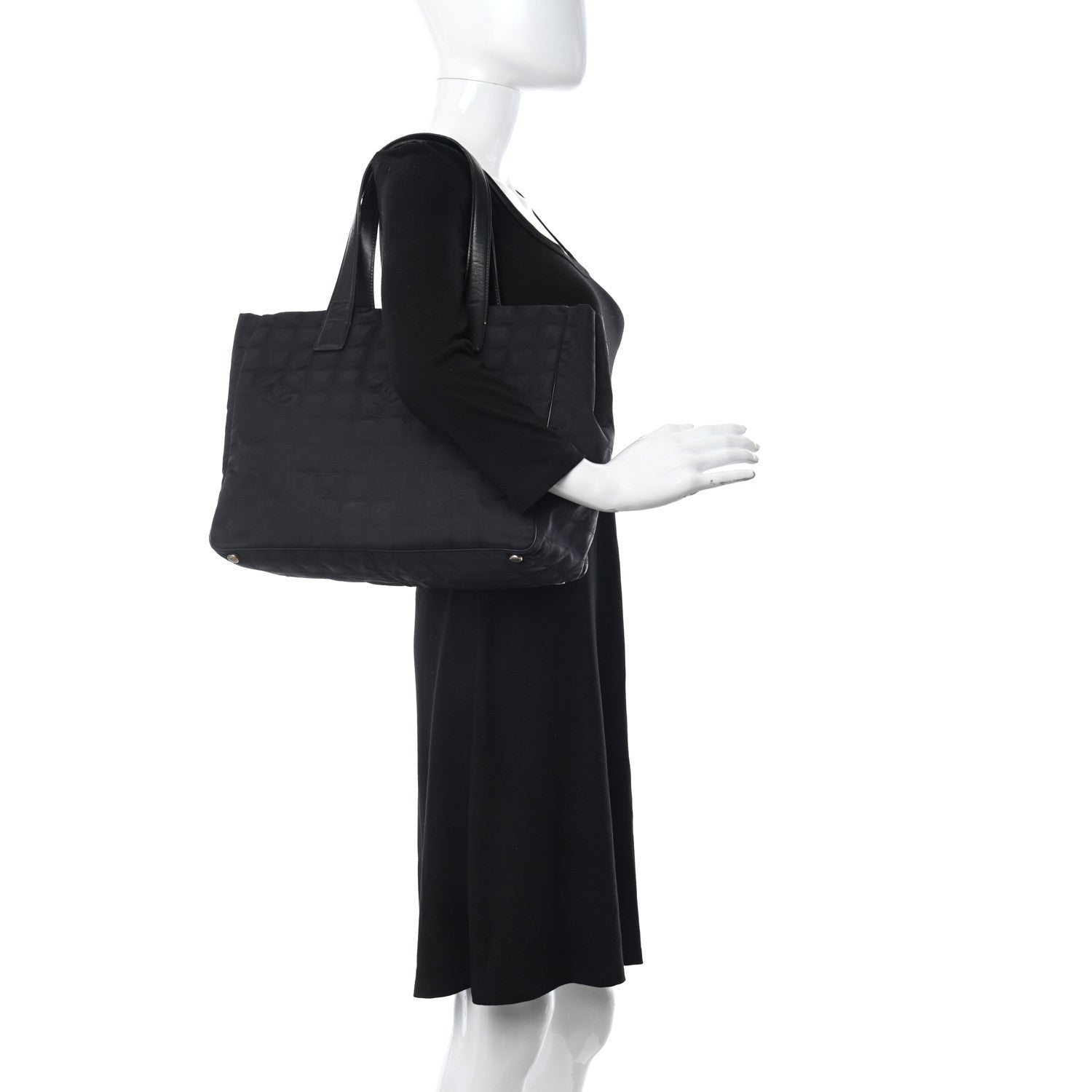 Chanel Nylon Medium Travel Tote Black 2 of 15