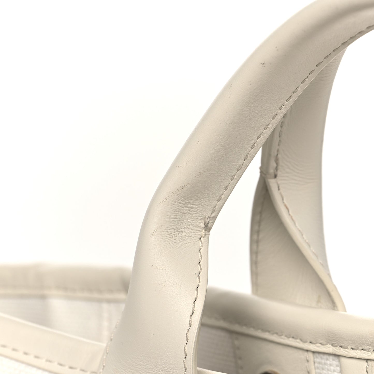 Cotton Medium Deauville Tote White