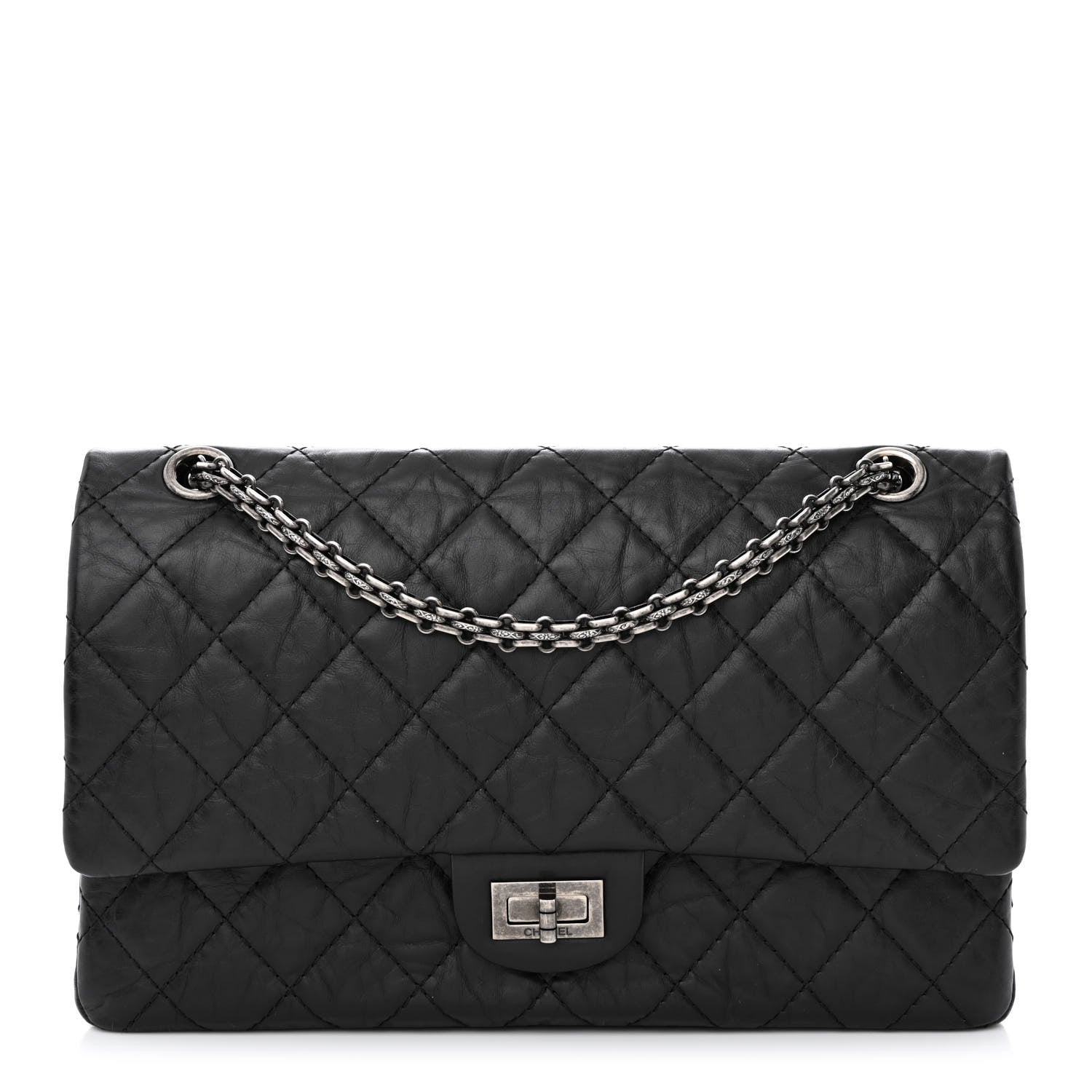 Chanel Aged Calfskin Quilted 2.55 Reissue 226 Flap Black 1 of 12