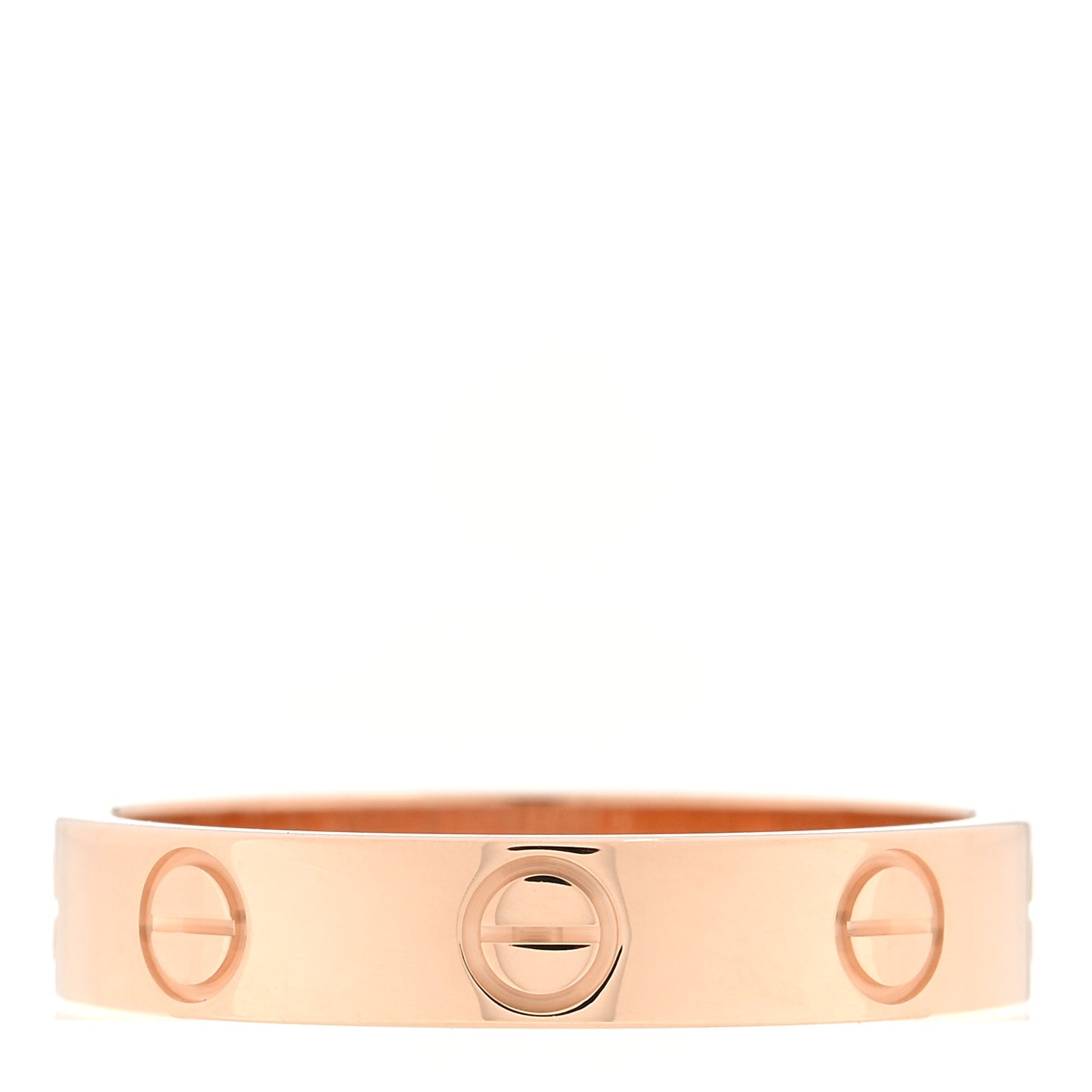 18K Pink Gold 3.5mm LOVE Wedding Band Ring 52 6