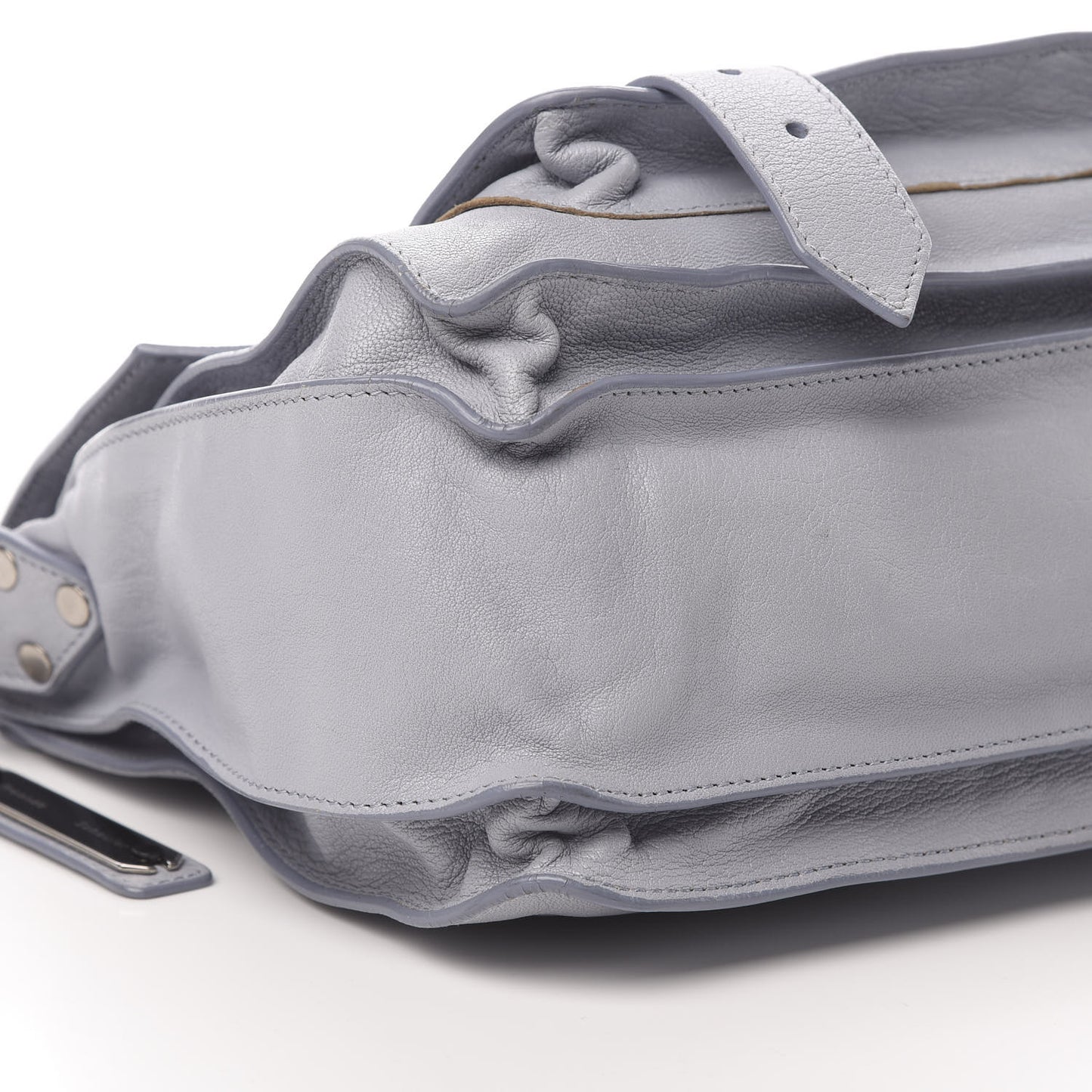 Lambskin Medium PS1 Satchel Concrete Grey