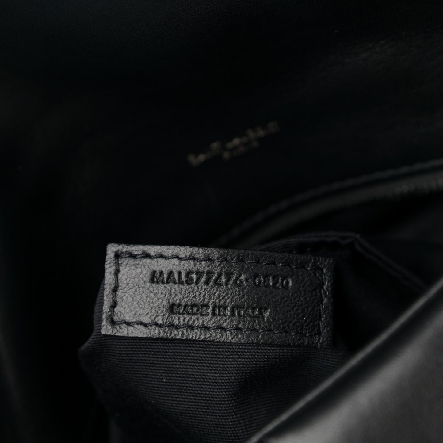 Lambskin Quilted Small Loulou Puffer Monogram Chain Satchel Black