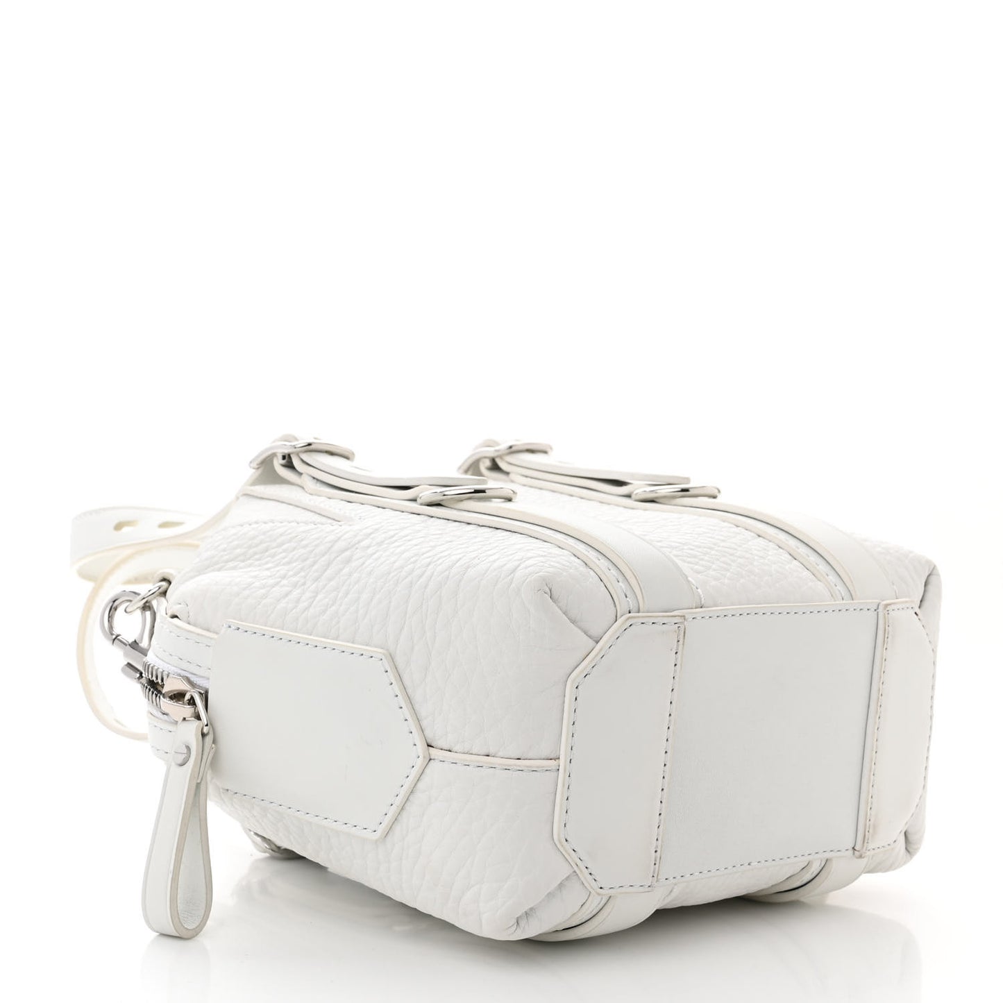 Pebbled Calfskin Mini Emile White