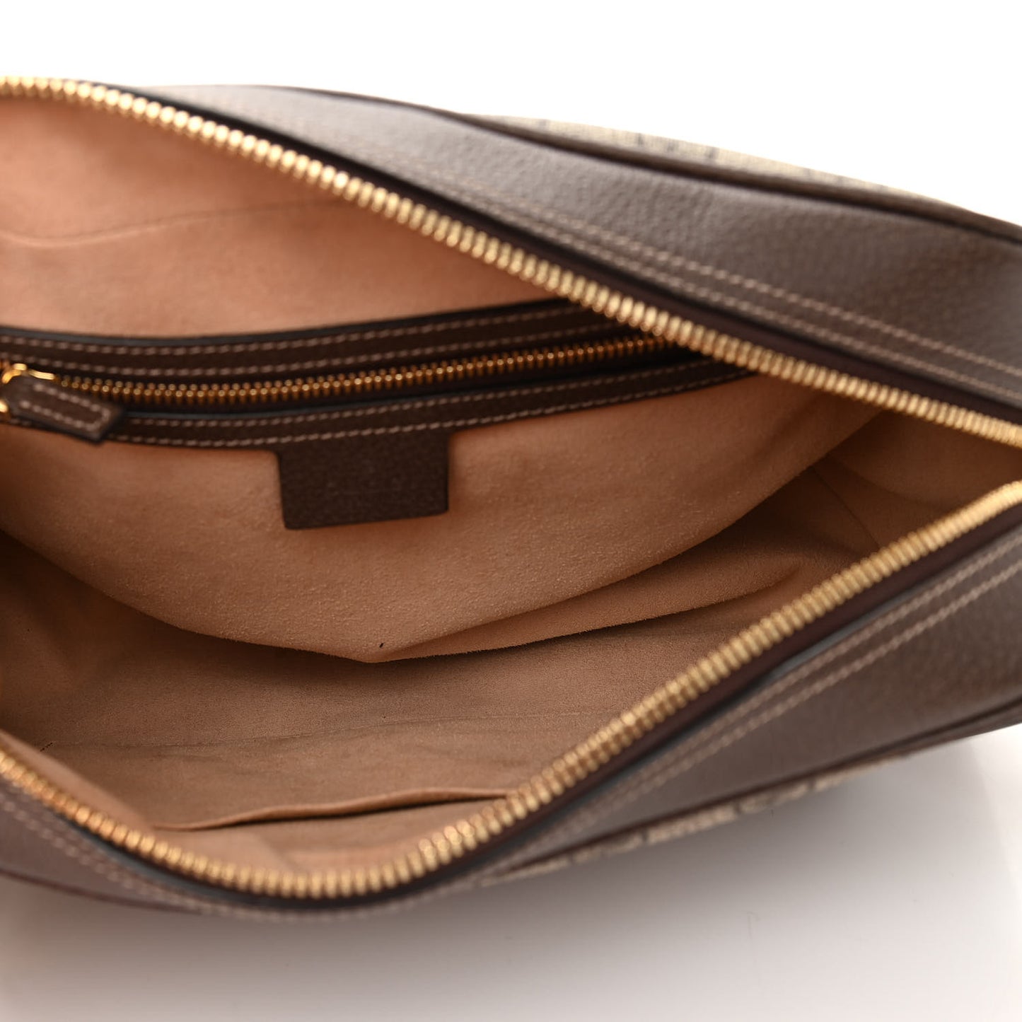 GG Supreme Monogram Web Small Ophidia Shoulder Bag Brown