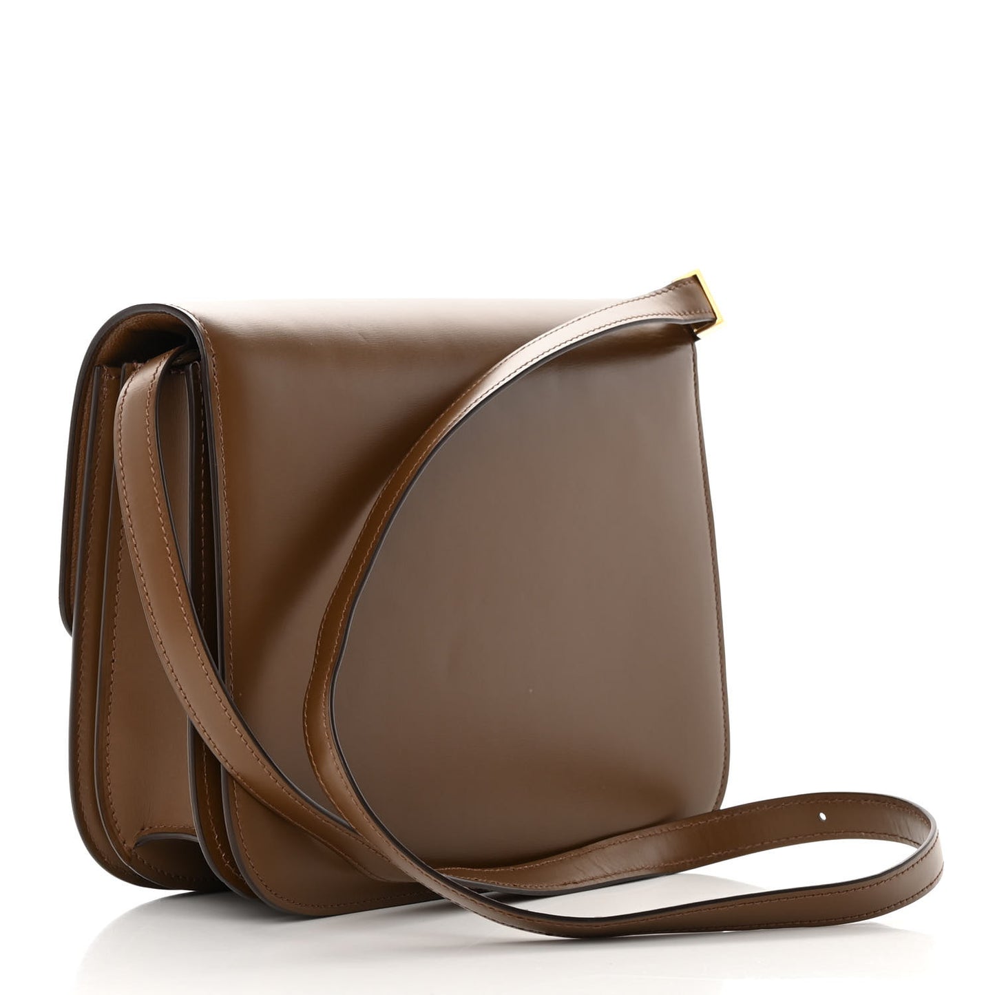 Box Calfskin Medium Classic Box Flap Bag Camel