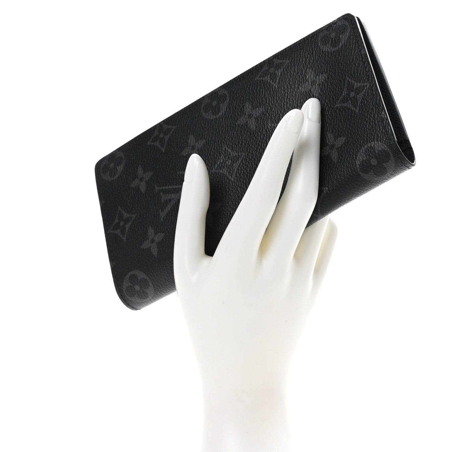 Louis Vuitton Monogram Eclipse Brazza Wallet 2 of 9