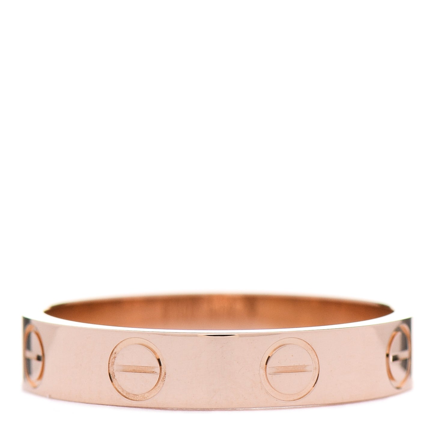 18K Pink Gold 3.5mm LOVE Wedding Band Ring 51 5.75