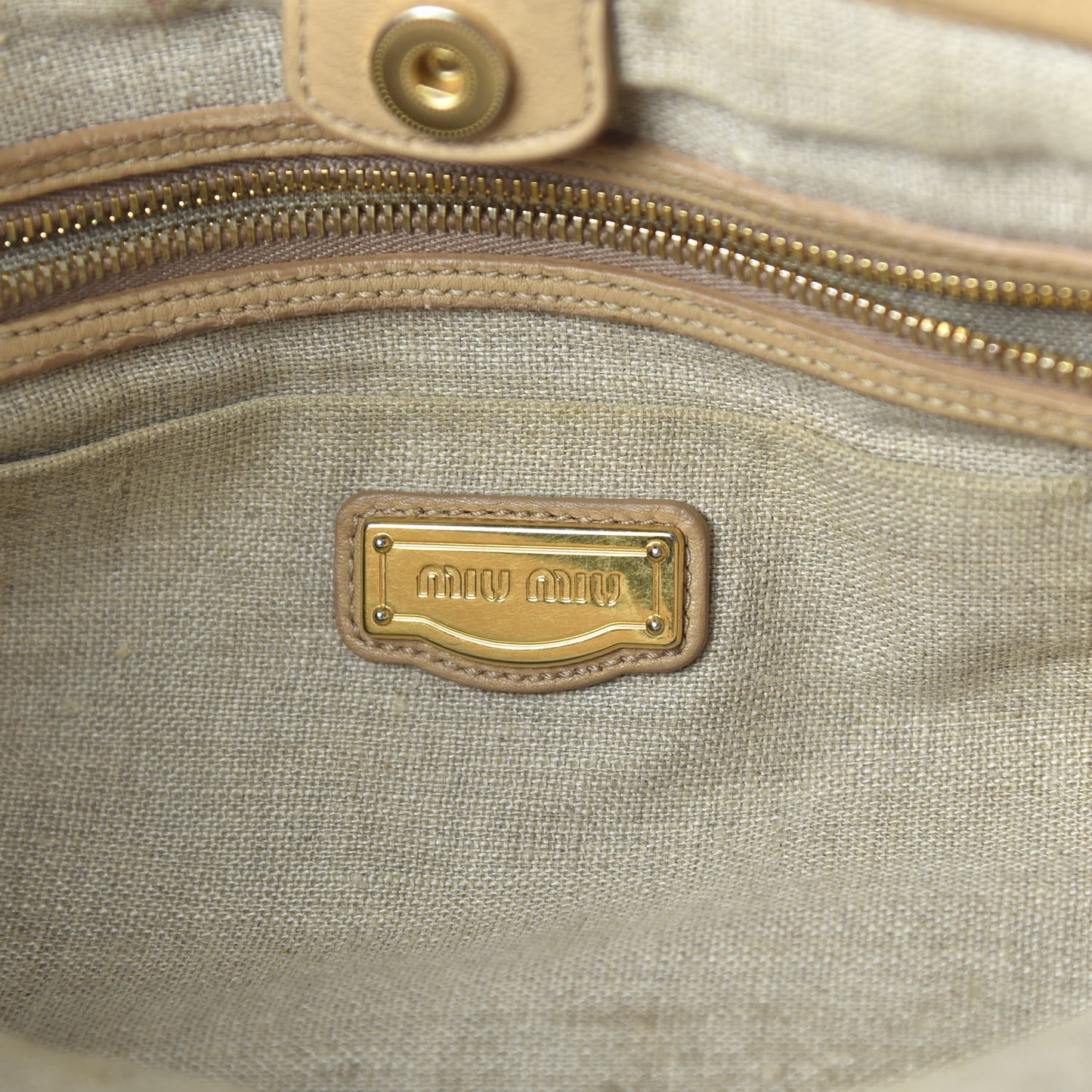 Vitello Large Bow Tote Beige