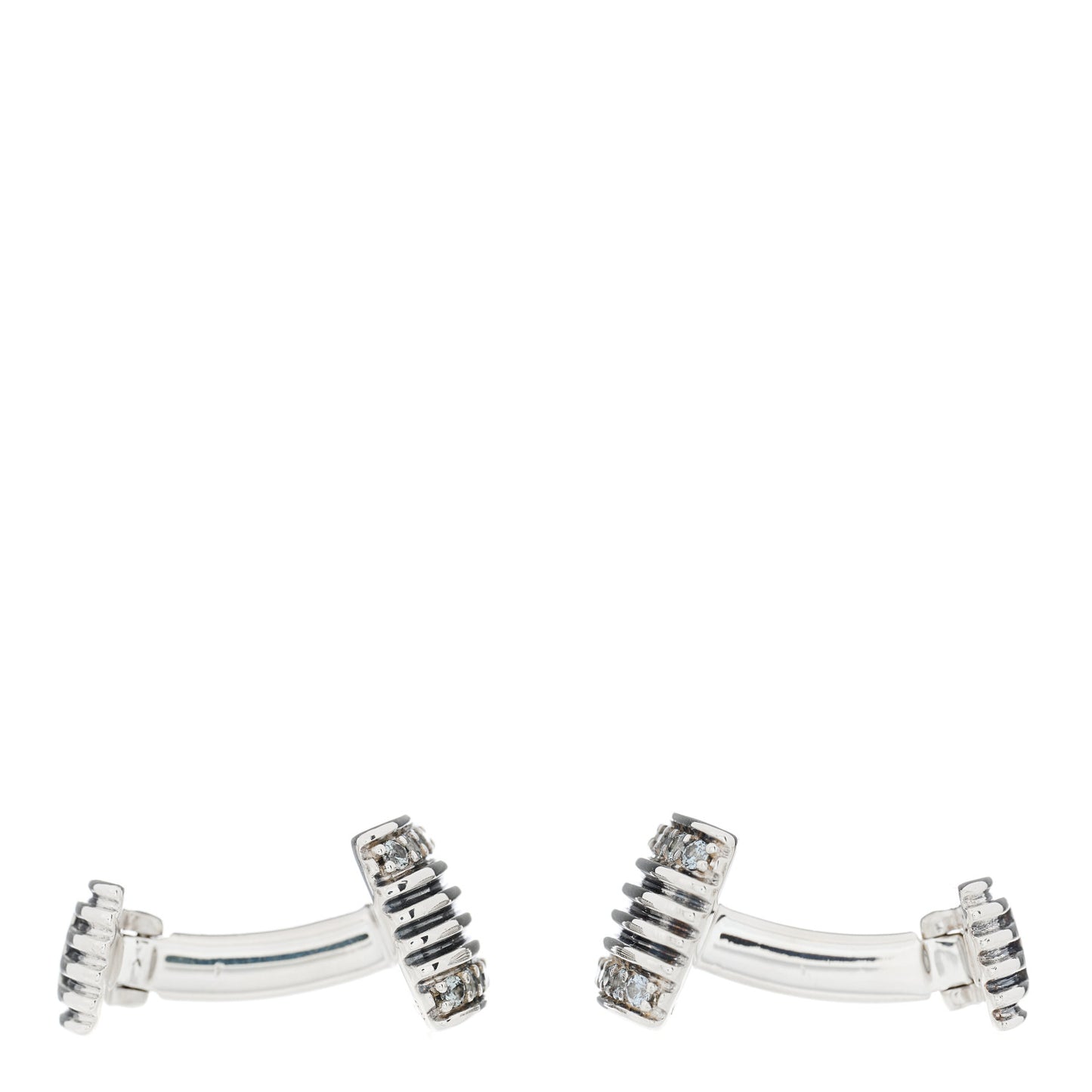 Sterling Silver Gray Sapphire Royal Cord Cufflinks